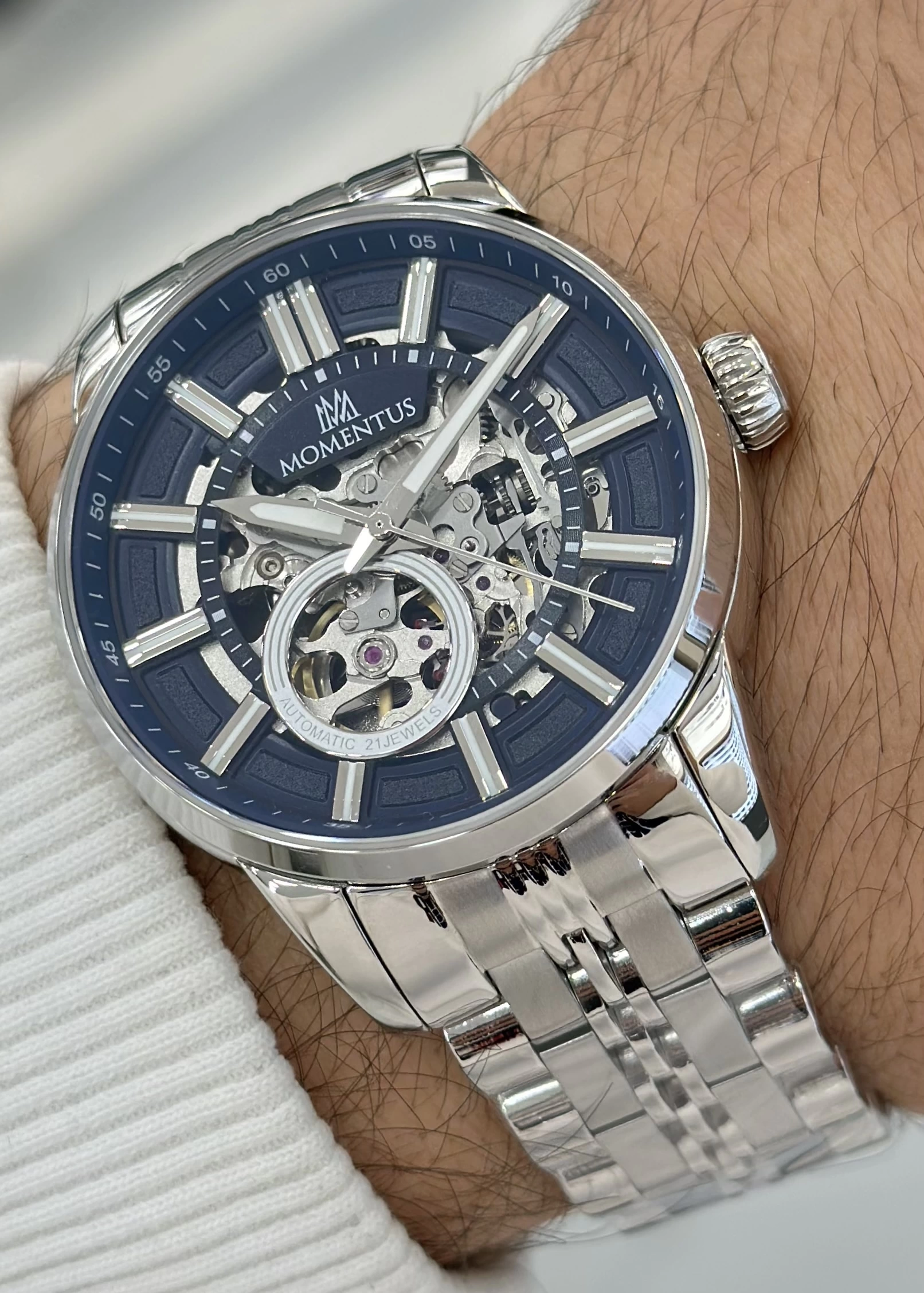 Momentus Orijinal Çelik Kordon Otomatik Erkek Kol Saati ILKTM380S-11SS