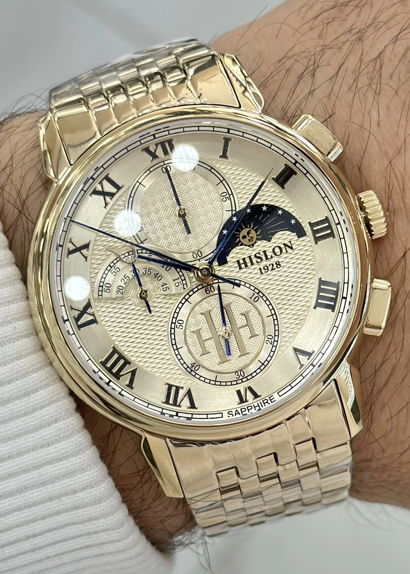 Hislon ILKTM143G-02SG Orijinal Çelik Kordon Erkek Kol Saati