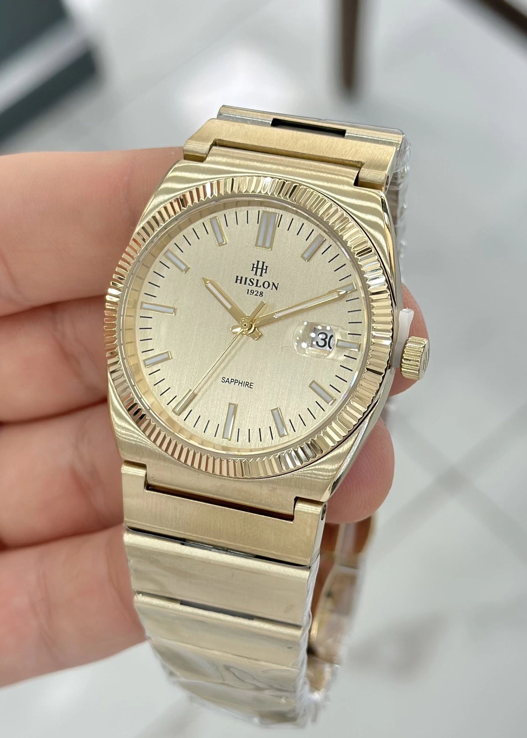 Hislon ILKCL211G-08SG Orijinal Çelik Kordon Erkek Kol Saati