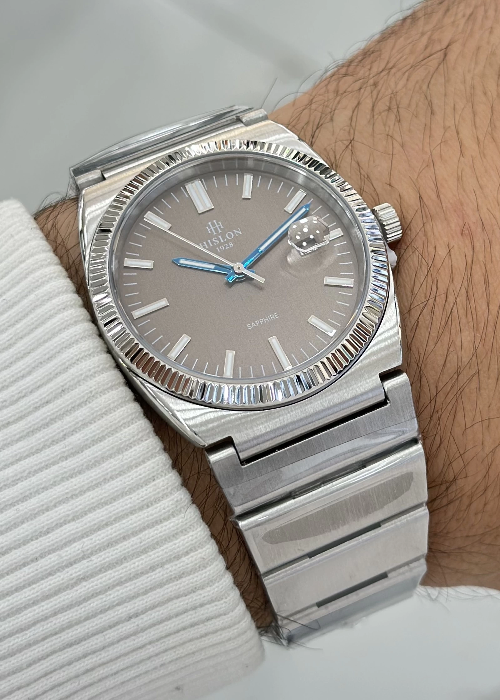 Hislon ILKCL211S-07SS Orijinal Çelik Kordon Erkek Kol Saati