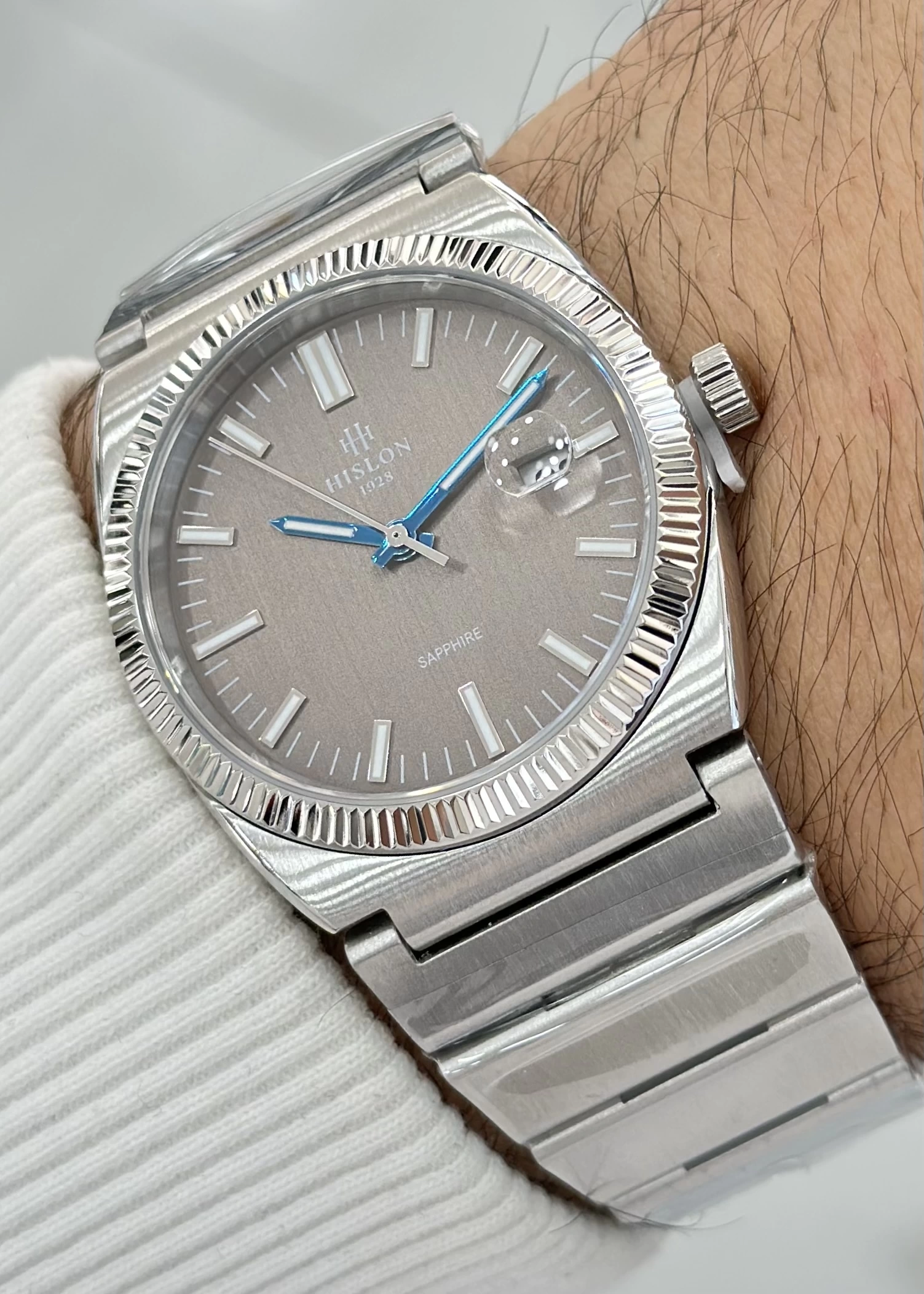 Hislon ILKCL211S-07SS Orijinal Çelik Kordon Erkek Kol Saati