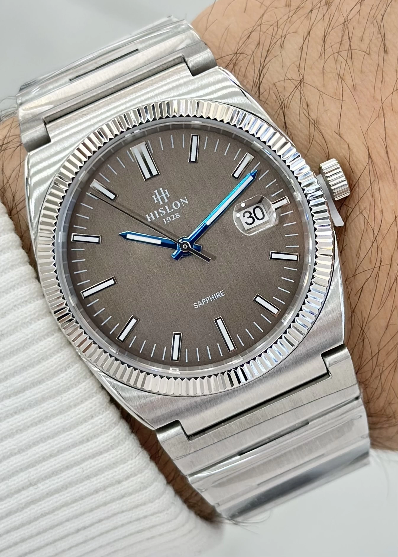 Hislon ILKCL211S-07SS Orijinal Çelik Kordon Erkek Kol Saati