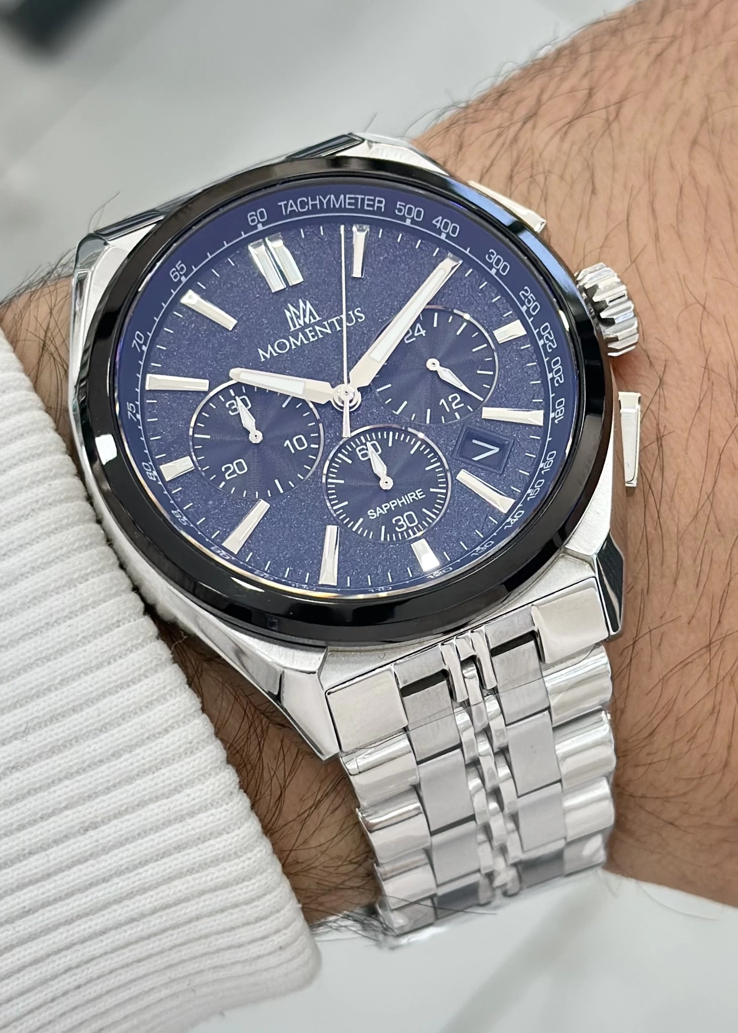 Momentus ILKSM340T-11SB Orijinal Çelik Kordon Erkek Kol Saati