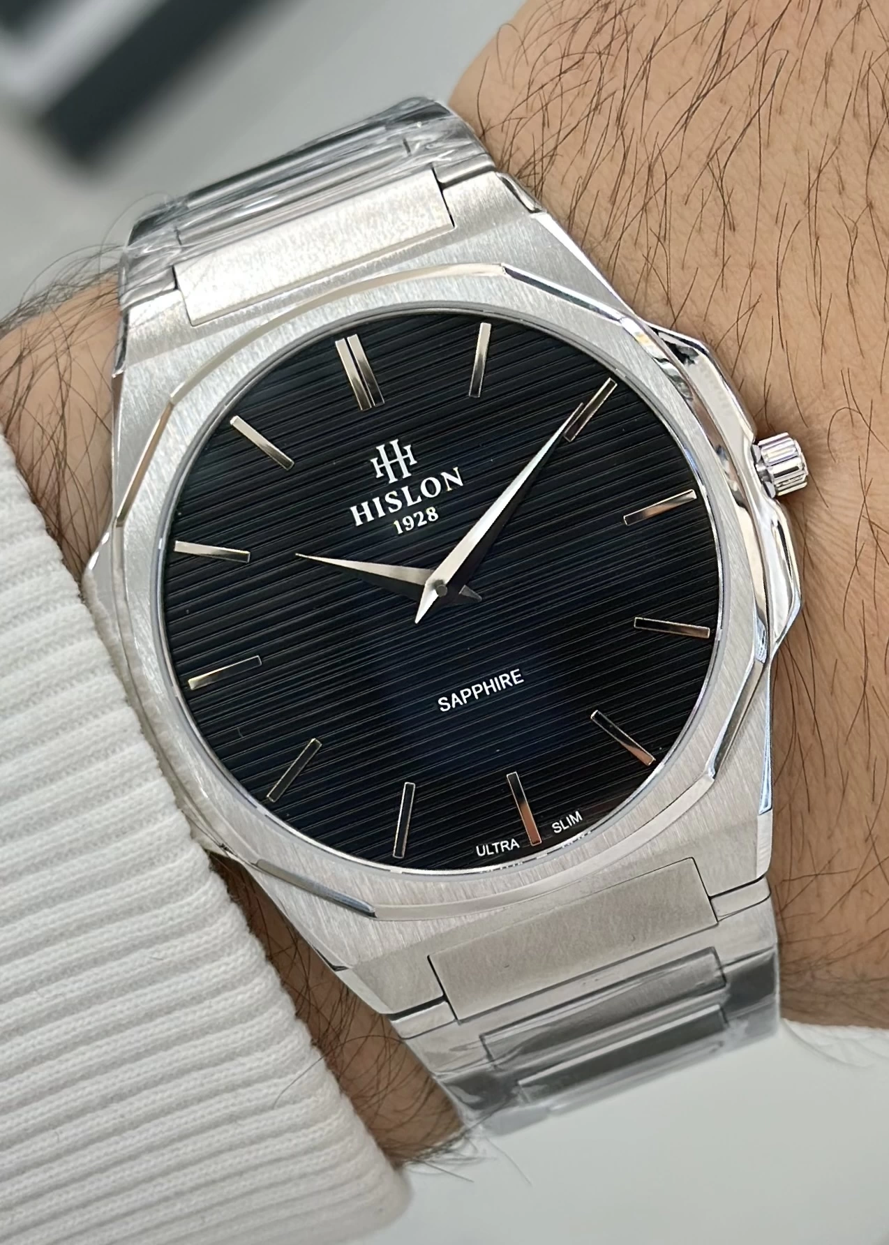 Hislon ILKCL127S-04SS Orijinal Çelik Kordon Erkek Kol Saati