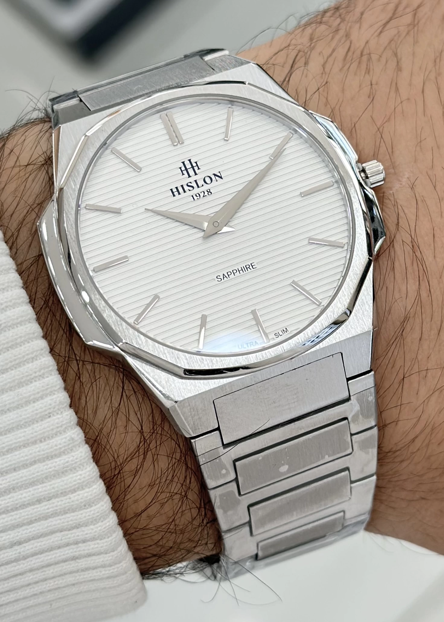 Hislon ILKCL127S-02SS Orijinal Çelik Kordon Erkek Kol Saati