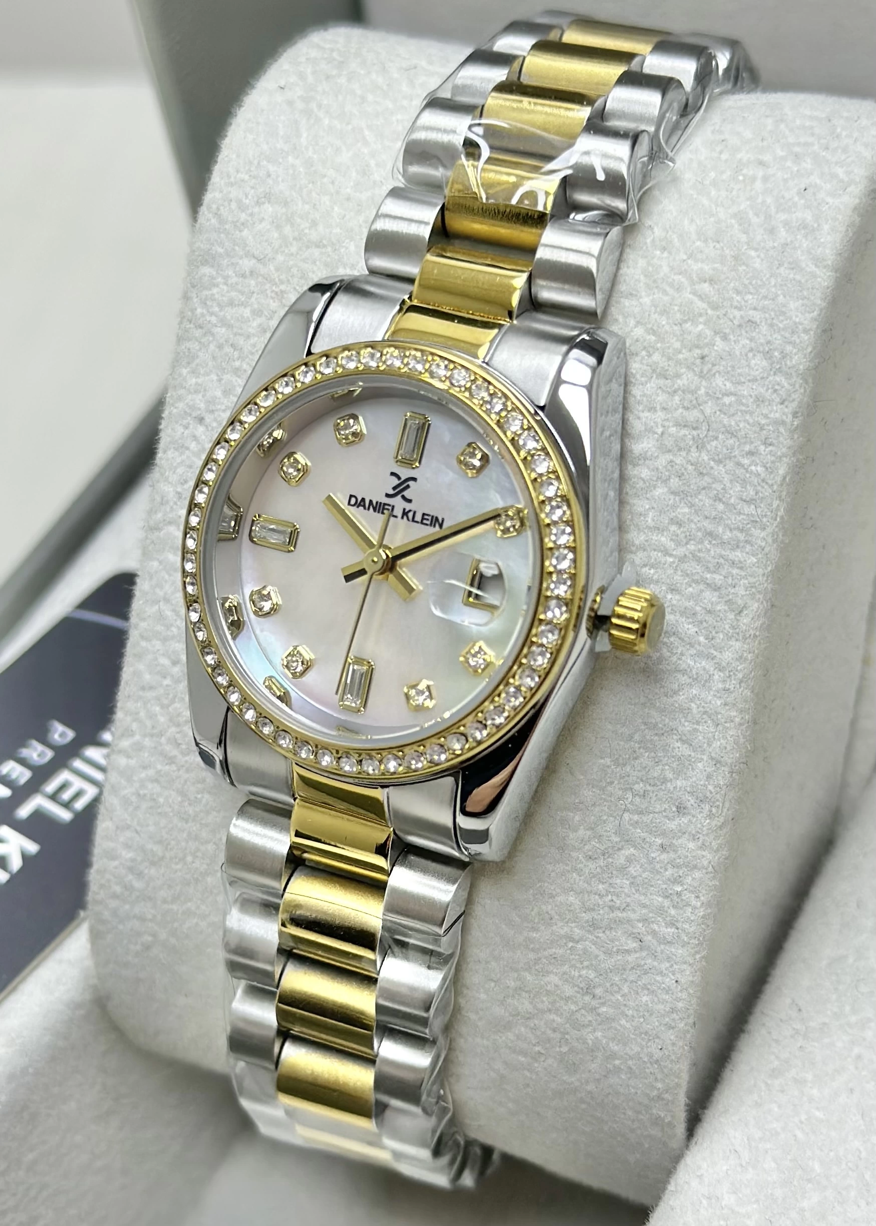 Daniel Klein Orijinal 2 Yıl Garantili Sedef Kadran Çelik Kordon Kadın Kol Saati ILK10108M3