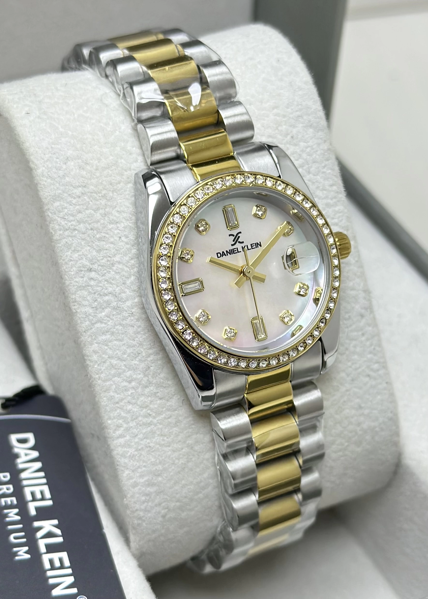 Daniel Klein Orijinal 2 Yıl Garantili Sedef Kadran Çelik Kordon Kadın Kol Saati ILK10108M3