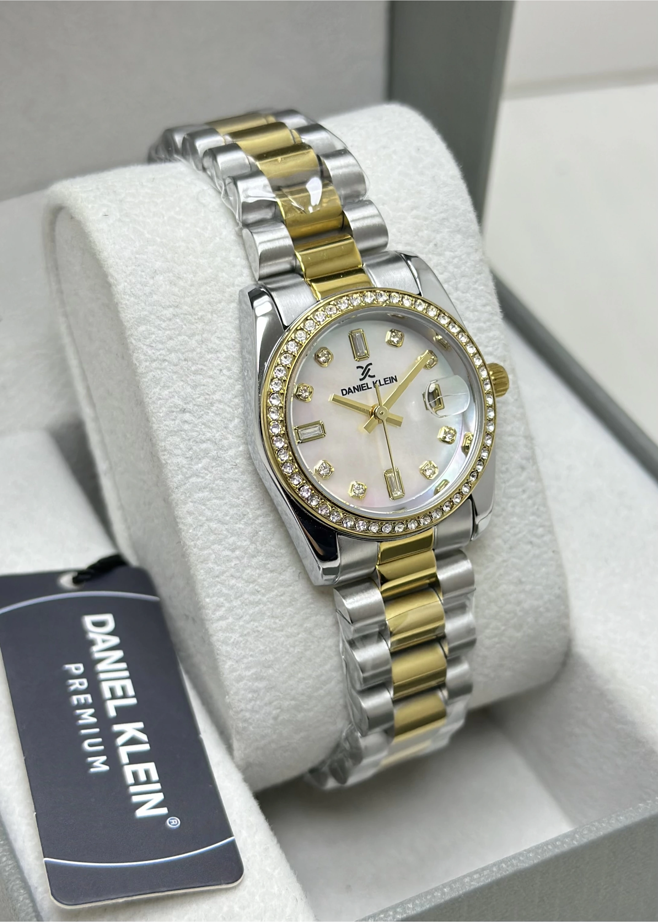 Daniel Klein Orijinal 2 Yıl Garantili Sedef Kadran Çelik Kordon Kadın Kol Saati ILK10108M3