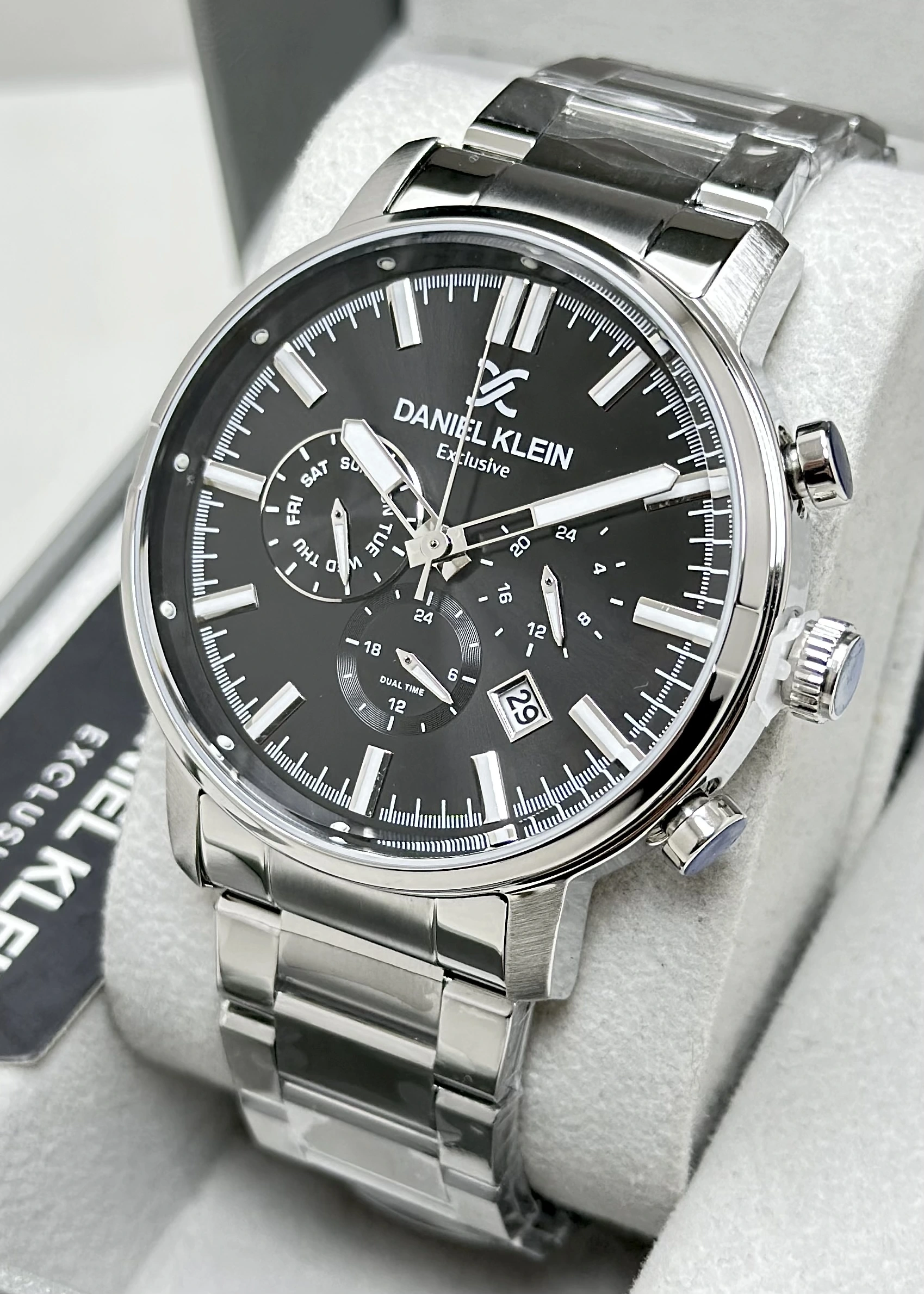 Daniel Klein Orijinal 2 Yıl Garantili Su Geçirmez Çelik Kordon Fonksiyonlu Erkek Kol Saati