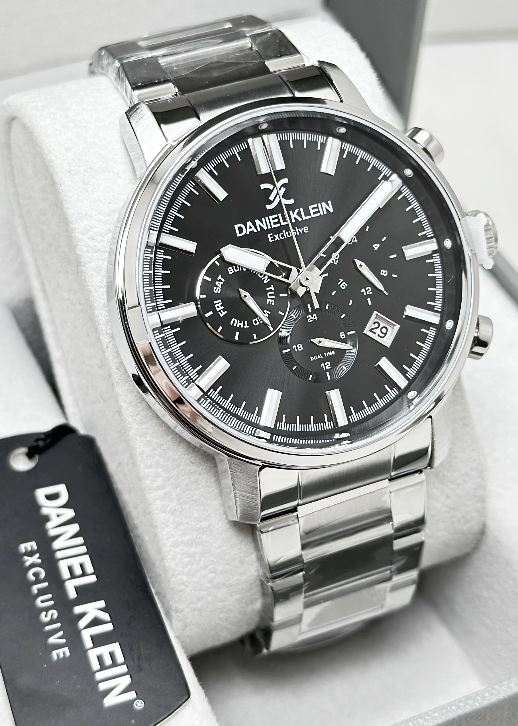 Daniel Klein Orijinal 2 Yıl Garantili Su Geçirmez Çelik Kordon Fonksiyonlu Erkek Kol Saati