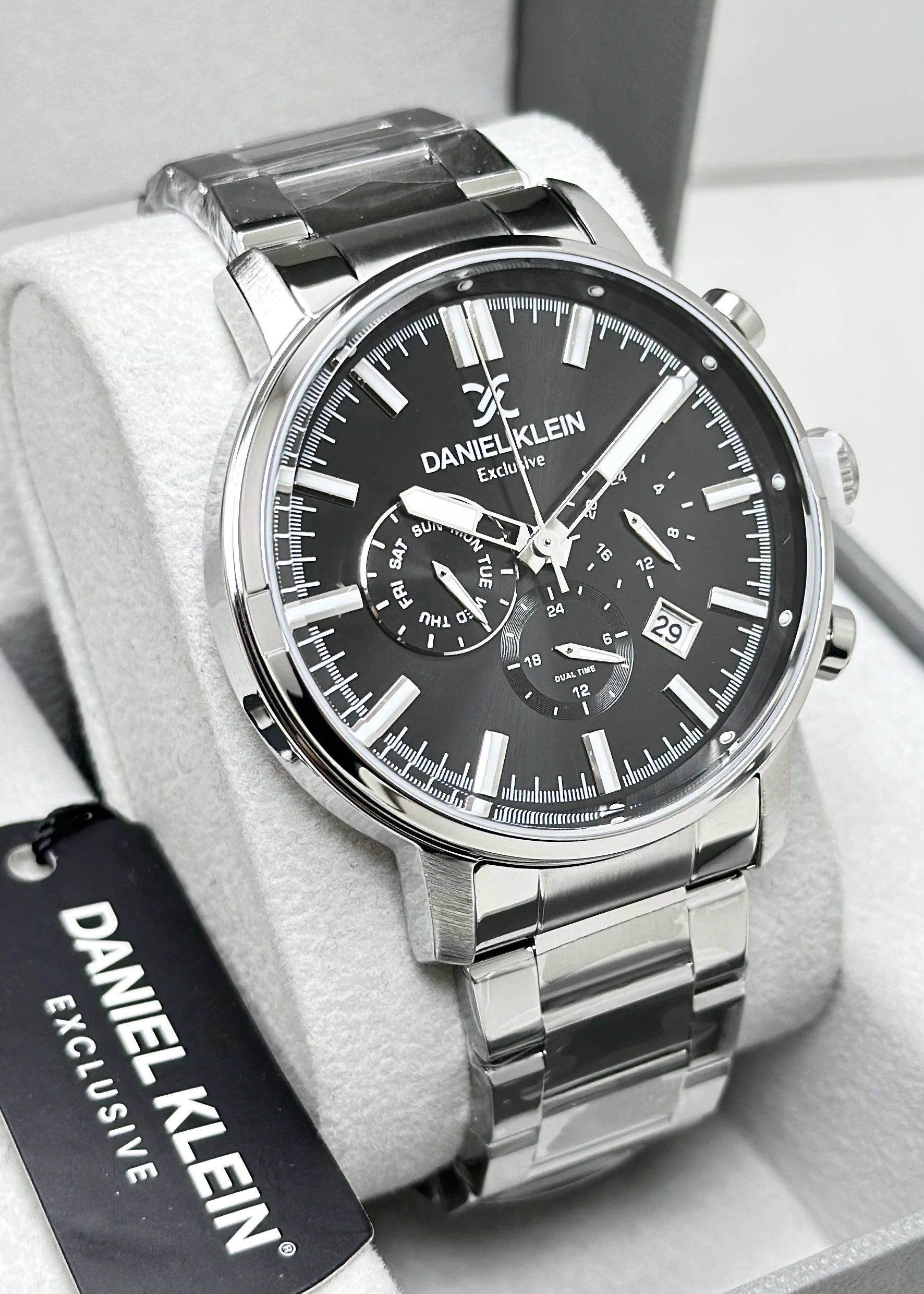 Daniel Klein Orijinal 2 Yıl Garantili Su Geçirmez Çelik Kordon Fonksiyonlu Erkek Kol Saati
