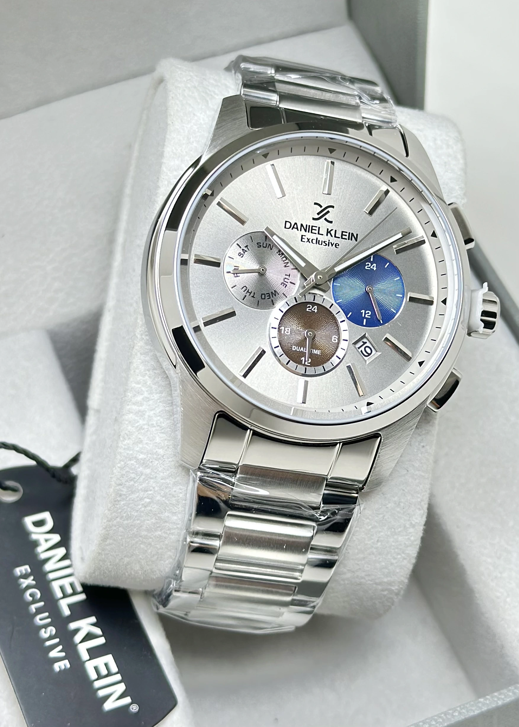 Daniel Klein Orijinal 2 Yıl Garantili Su Geçirmez Çelik Kordon Fonksiyonlu Erkek Kol Saati