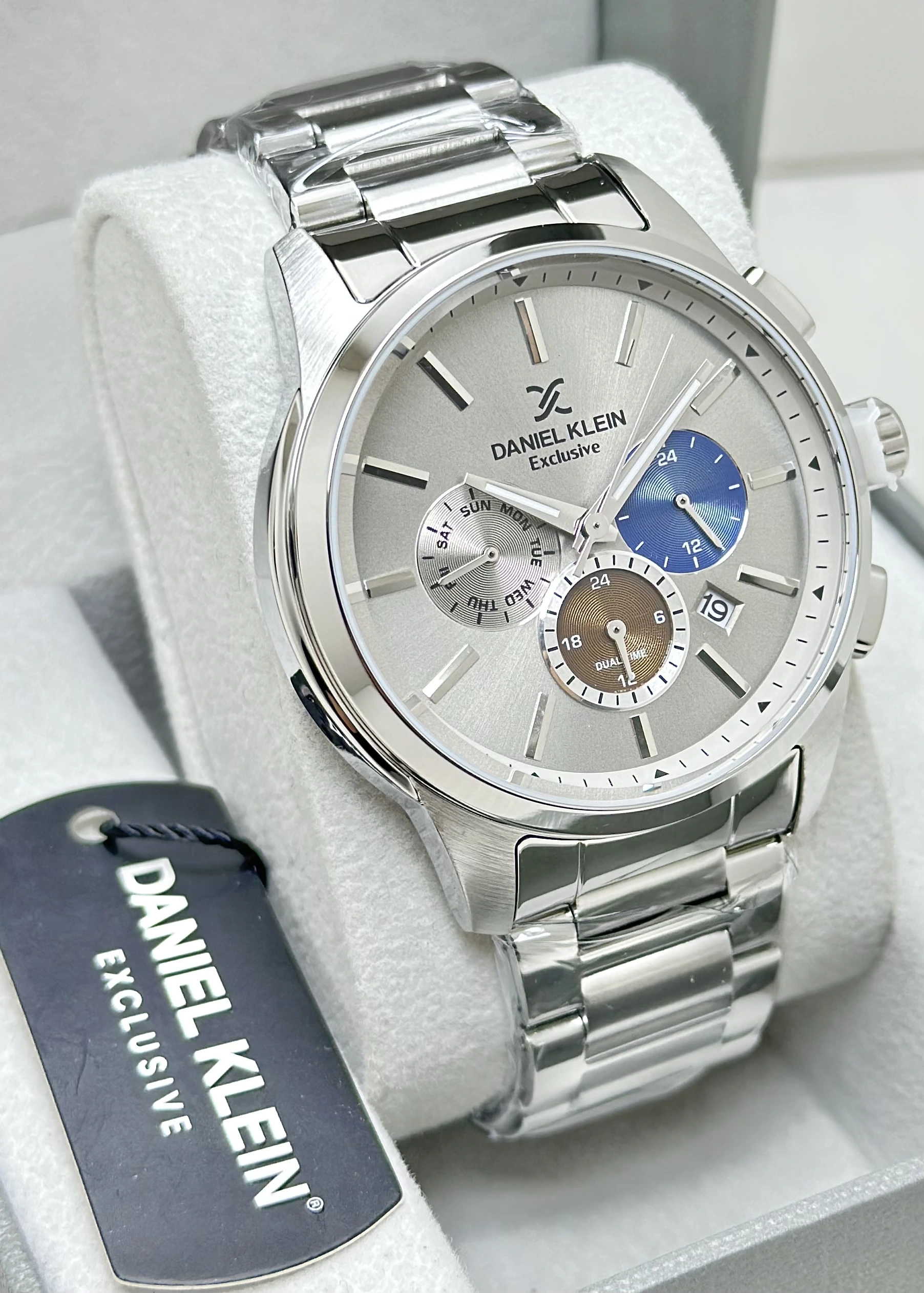 Daniel Klein Orijinal 2 Yıl Garantili Su Geçirmez Çelik Kordon Fonksiyonlu Erkek Kol Saati