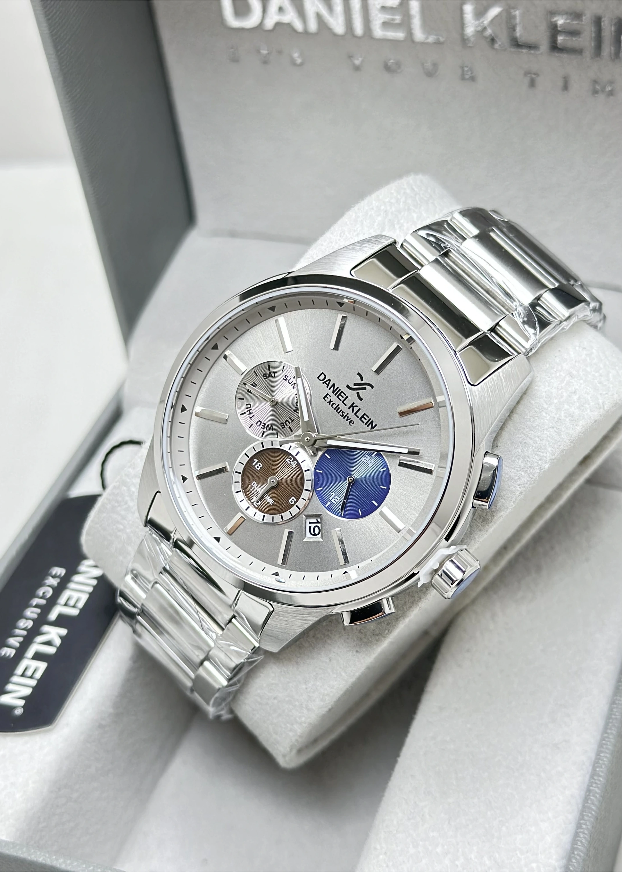 Daniel Klein Orijinal 2 Yıl Garantili Su Geçirmez Çelik Kordon Fonksiyonlu Erkek Kol Saati