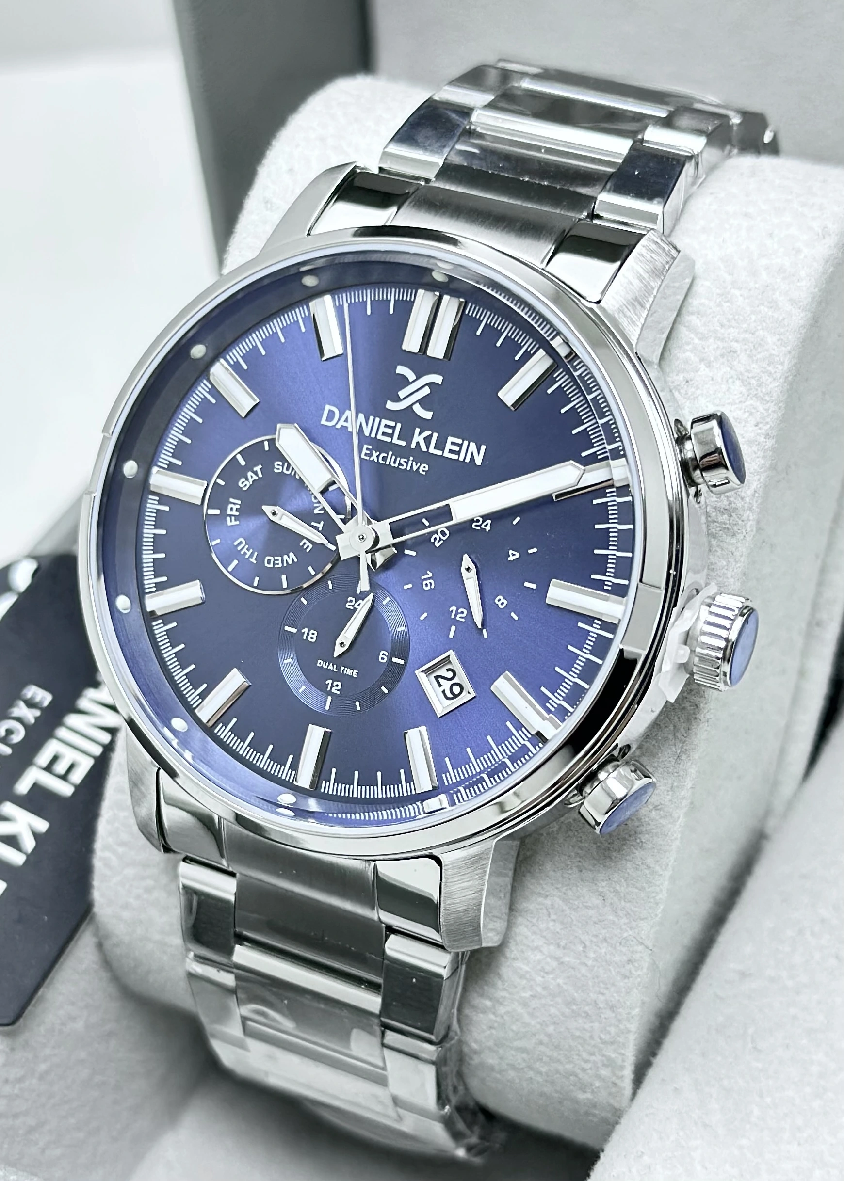 Daniel Klein Orijinal 2 Yıl Garantili Su Geçirmez Çelik Kordon Fonksiyonlu Erkek Kol Saati