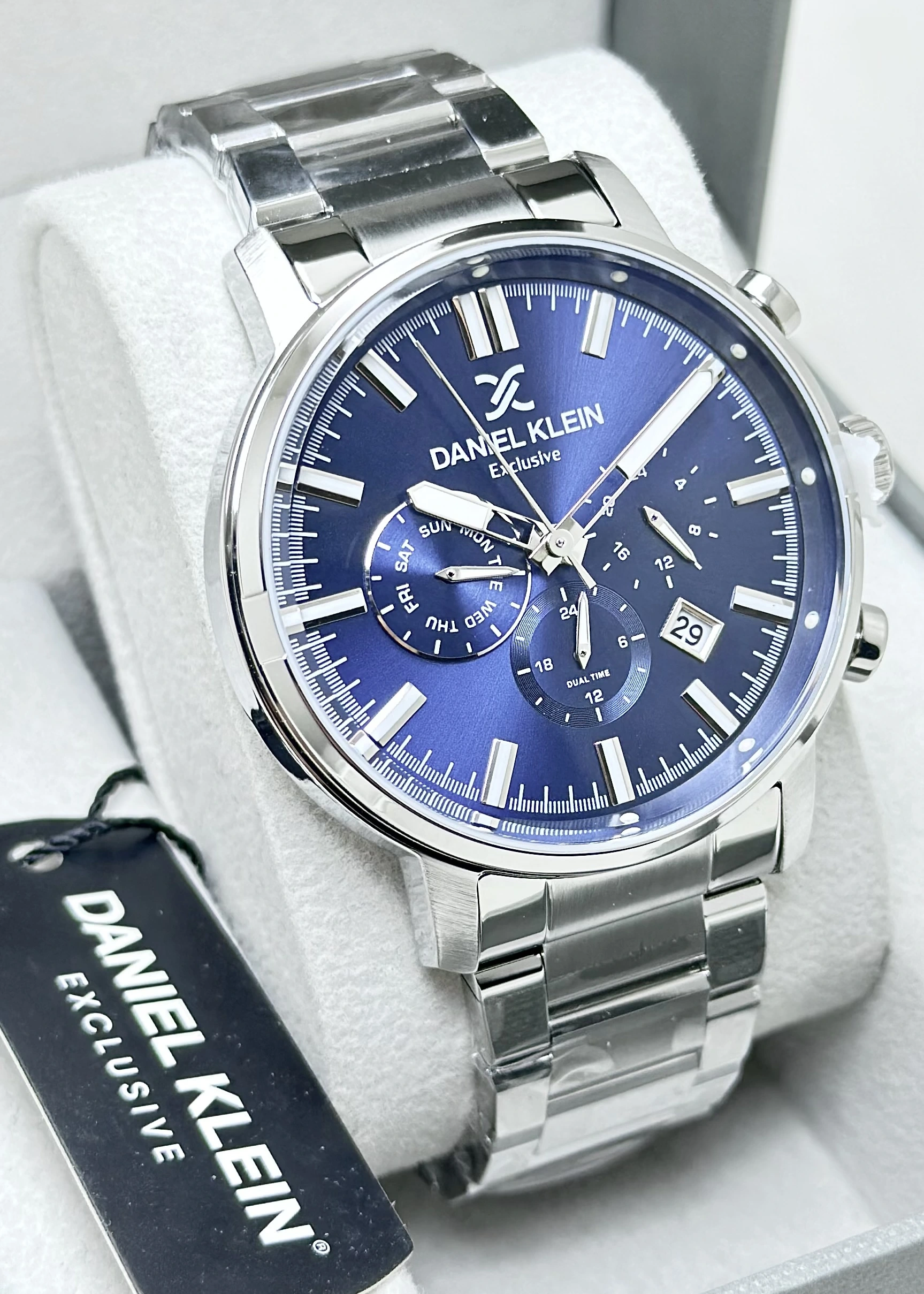 Daniel Klein Orijinal 2 Yıl Garantili Su Geçirmez Çelik Kordon Fonksiyonlu Erkek Kol Saati