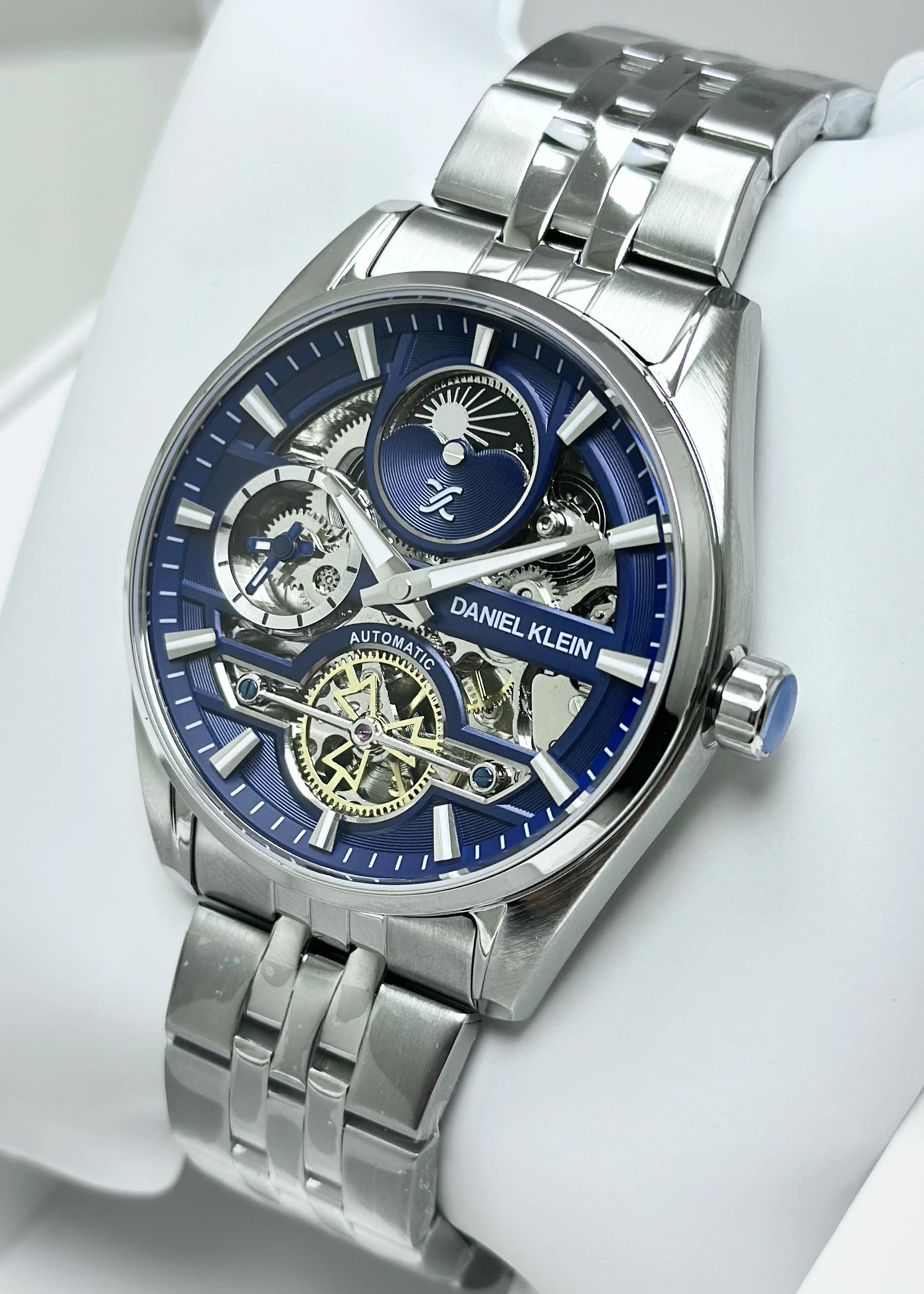 Daniel Klein Orijinal 2 Yıl Garantili Su Geçirmez Metal Kordon Otomatik Erkek Kol Saati ILK14266K4