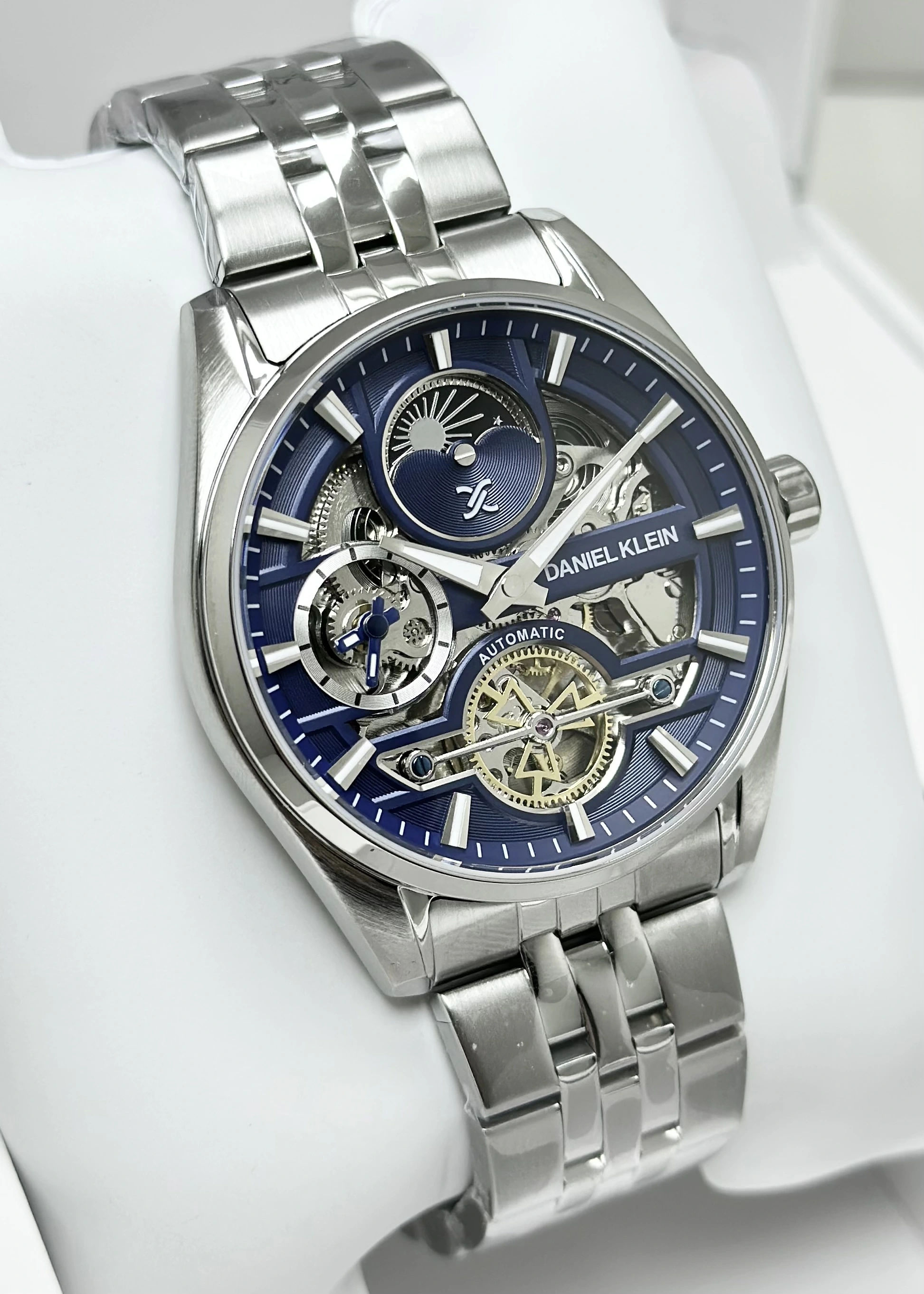 Daniel Klein Orijinal 2 Yıl Garantili Su Geçirmez Metal Kordon Otomatik Erkek Kol Saati ILK14266K4