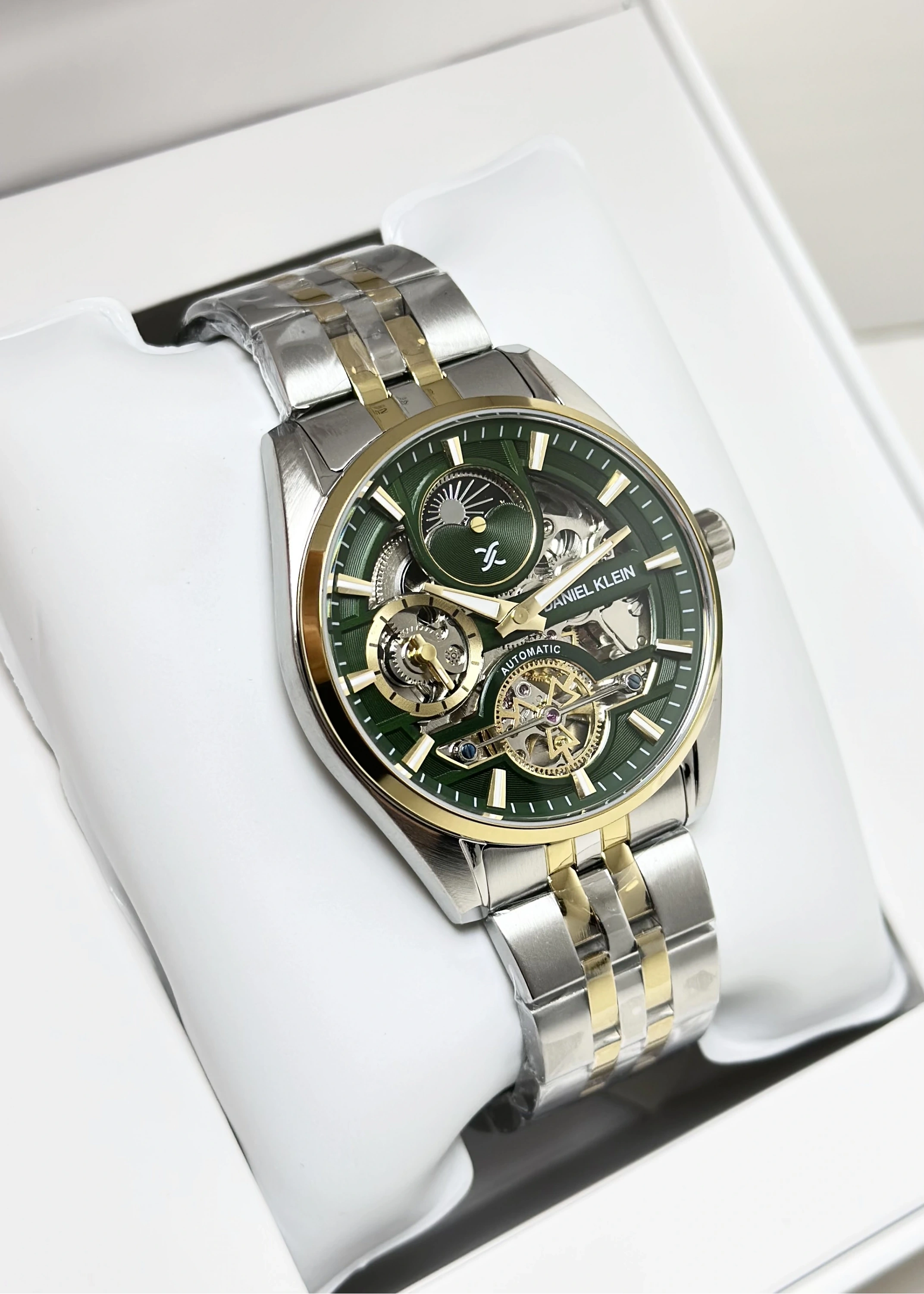 Daniel Klein Orijinal 2 Yıl Garantili Su Geçirmez Metal Kordon Otomatik Erkek Kol Saati ILK14266P3