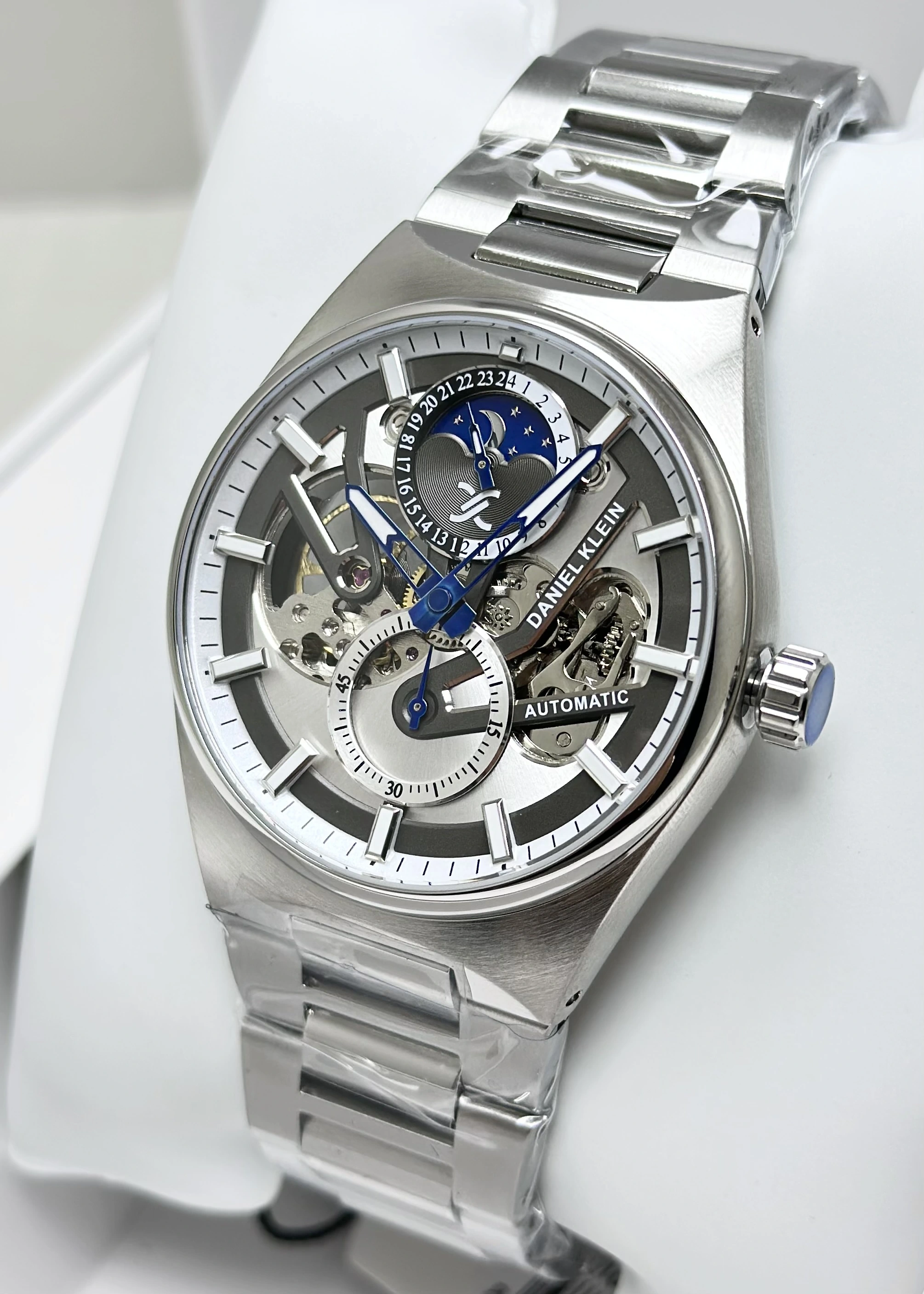 Daniel Klein Orijinal 2 Yıl Garantili Su Geçirmez Metal Kordon Otomatik Erkek Kol Saati ILK14269M1