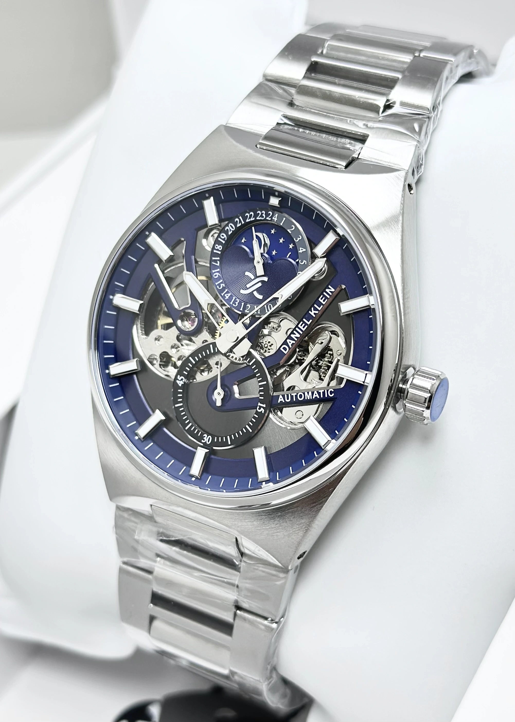 Daniel Klein Orijinal 2 Yıl Garantili Su Geçirmez Metal Kordon Otomatik Erkek Kol Saati ILK14269O5