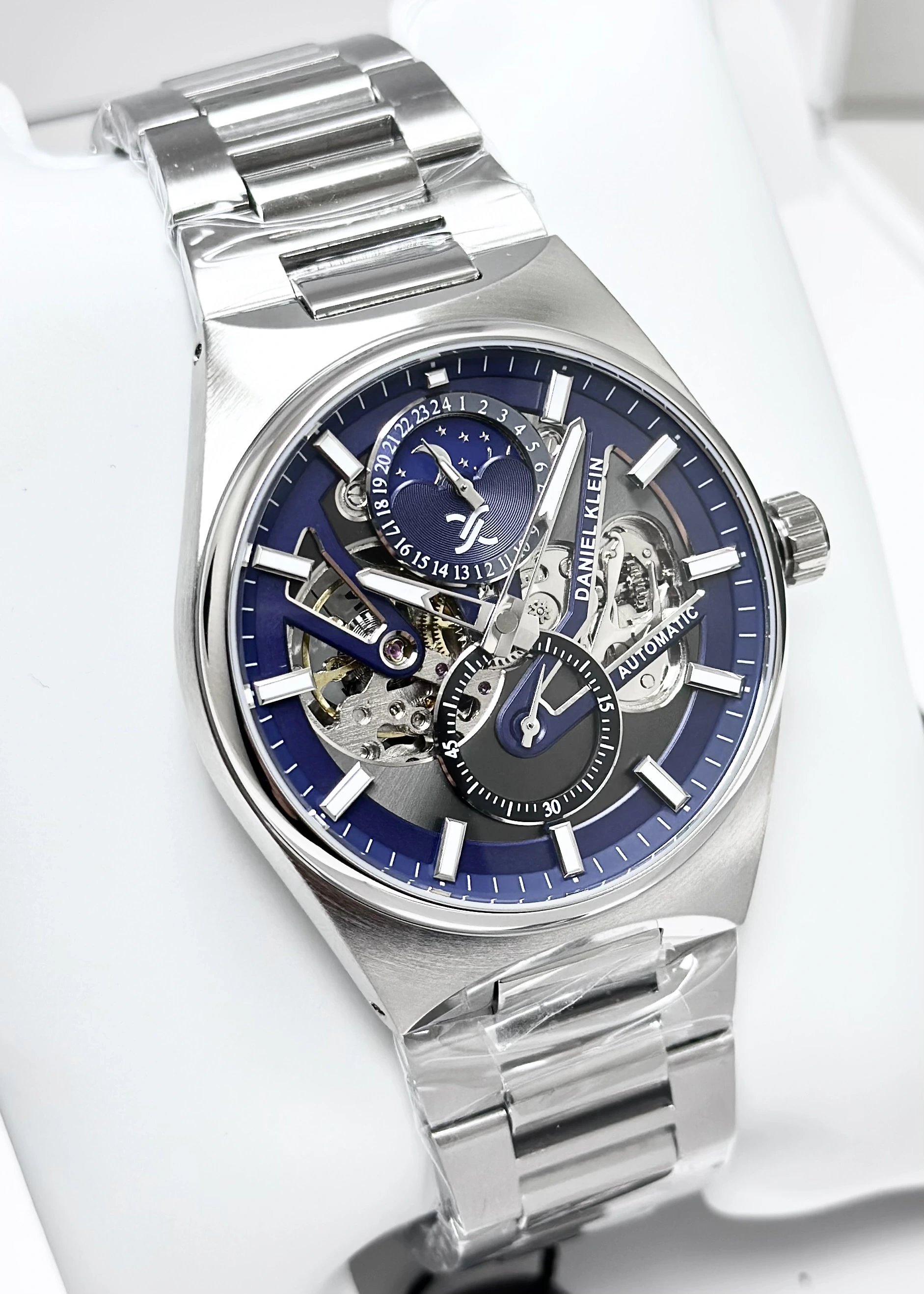 Daniel Klein Orijinal 2 Yıl Garantili Su Geçirmez Metal Kordon Otomatik Erkek Kol Saati ILK14269O5