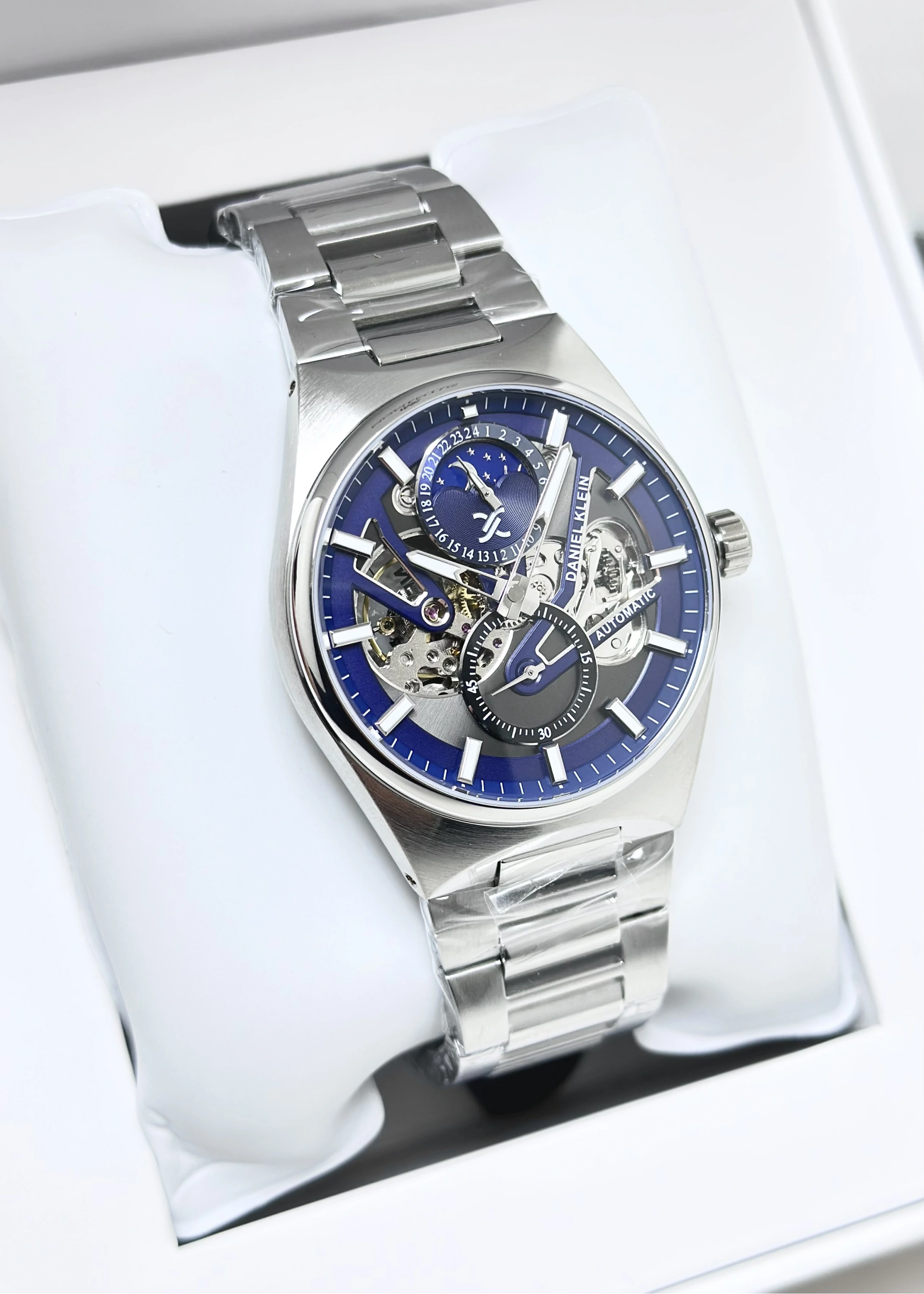 Daniel Klein Orijinal 2 Yıl Garantili Su Geçirmez Metal Kordon Otomatik Erkek Kol Saati ILK14269O5