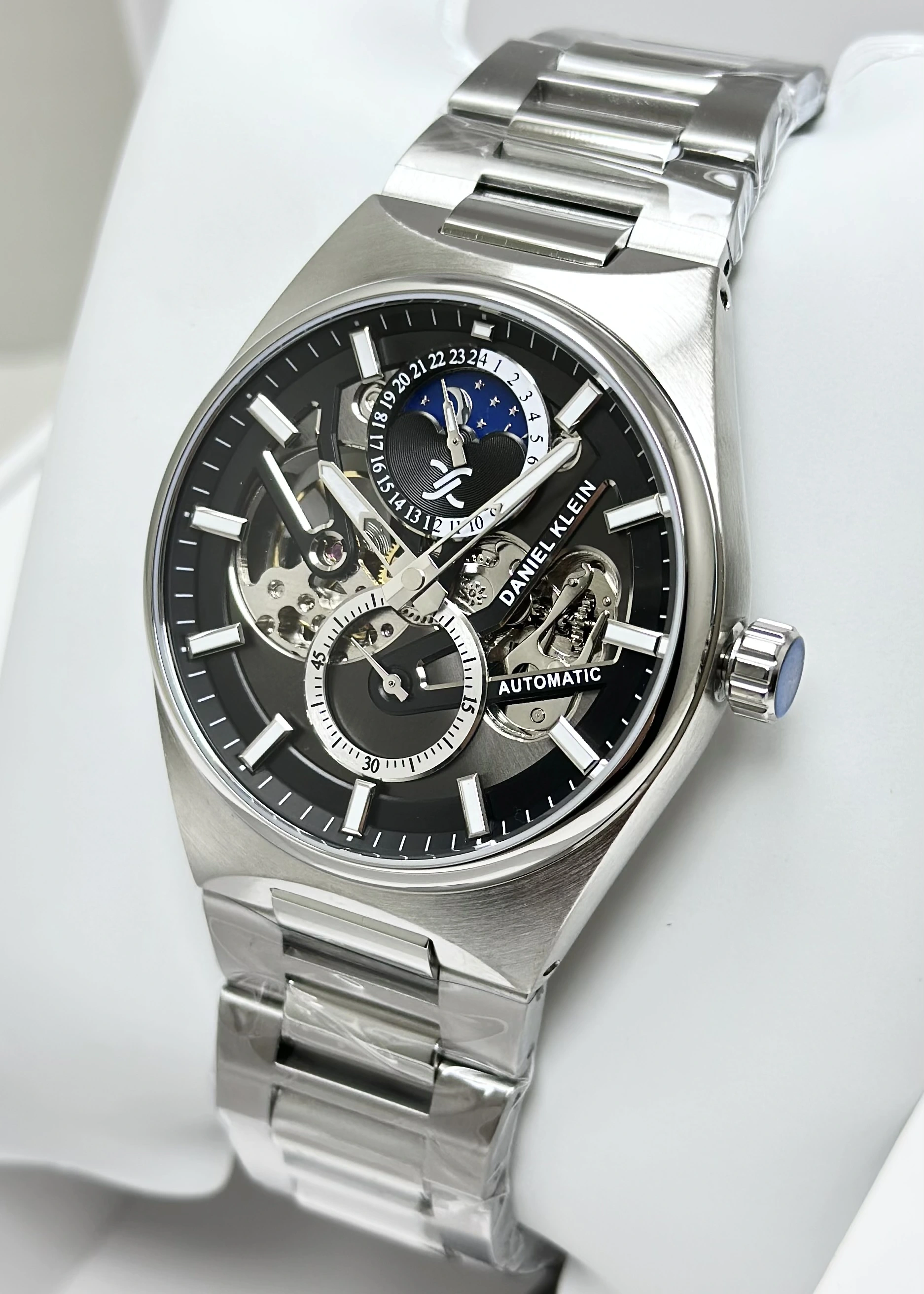 Daniel Klein Orijinal 2 Yıl Garantili Su Geçirmez Metal Kordon Otomatik Erkek Kol Saati ILK14269J4