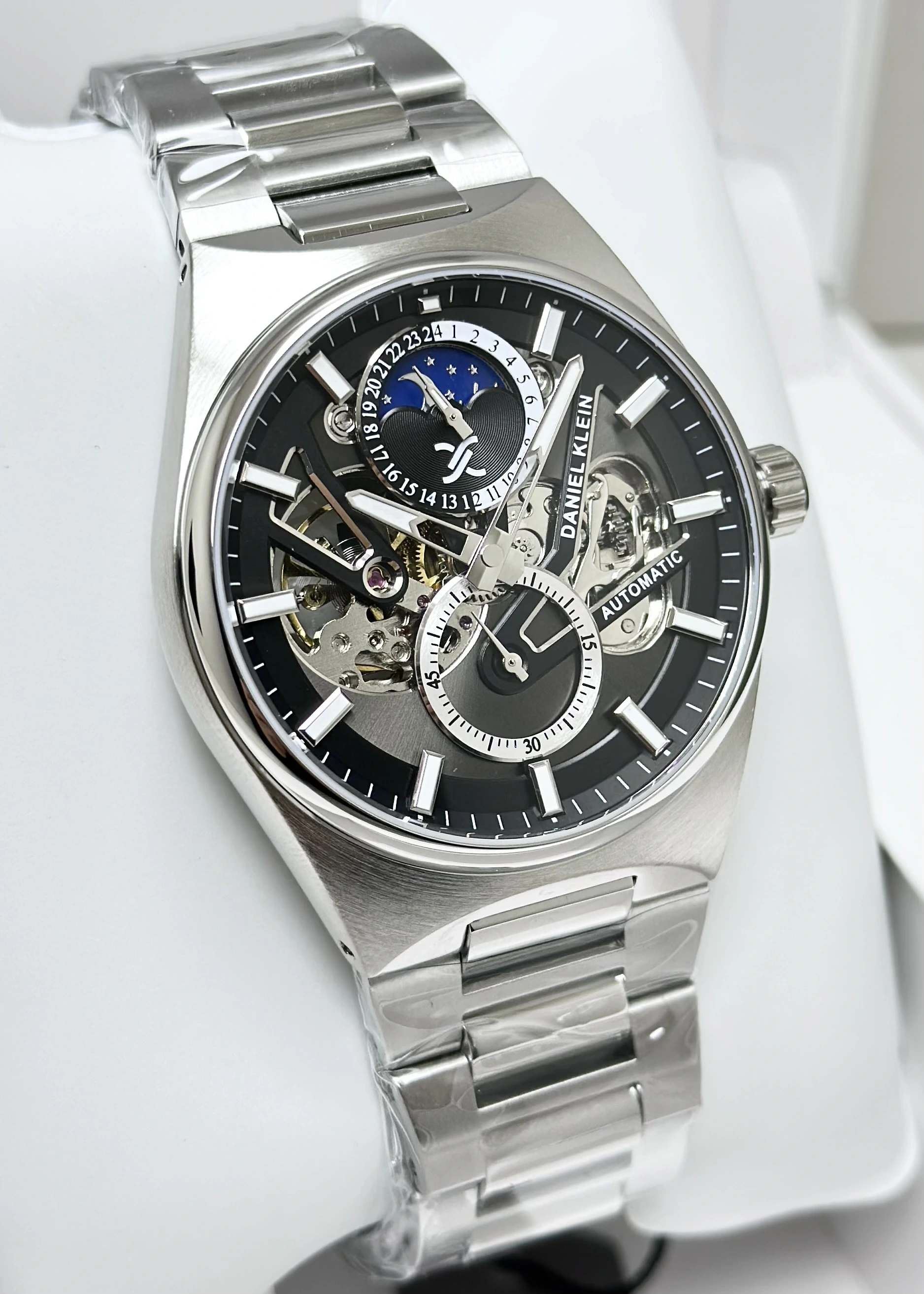 Daniel Klein Orijinal 2 Yıl Garantili Su Geçirmez Metal Kordon Otomatik Erkek Kol Saati ILK14269J4