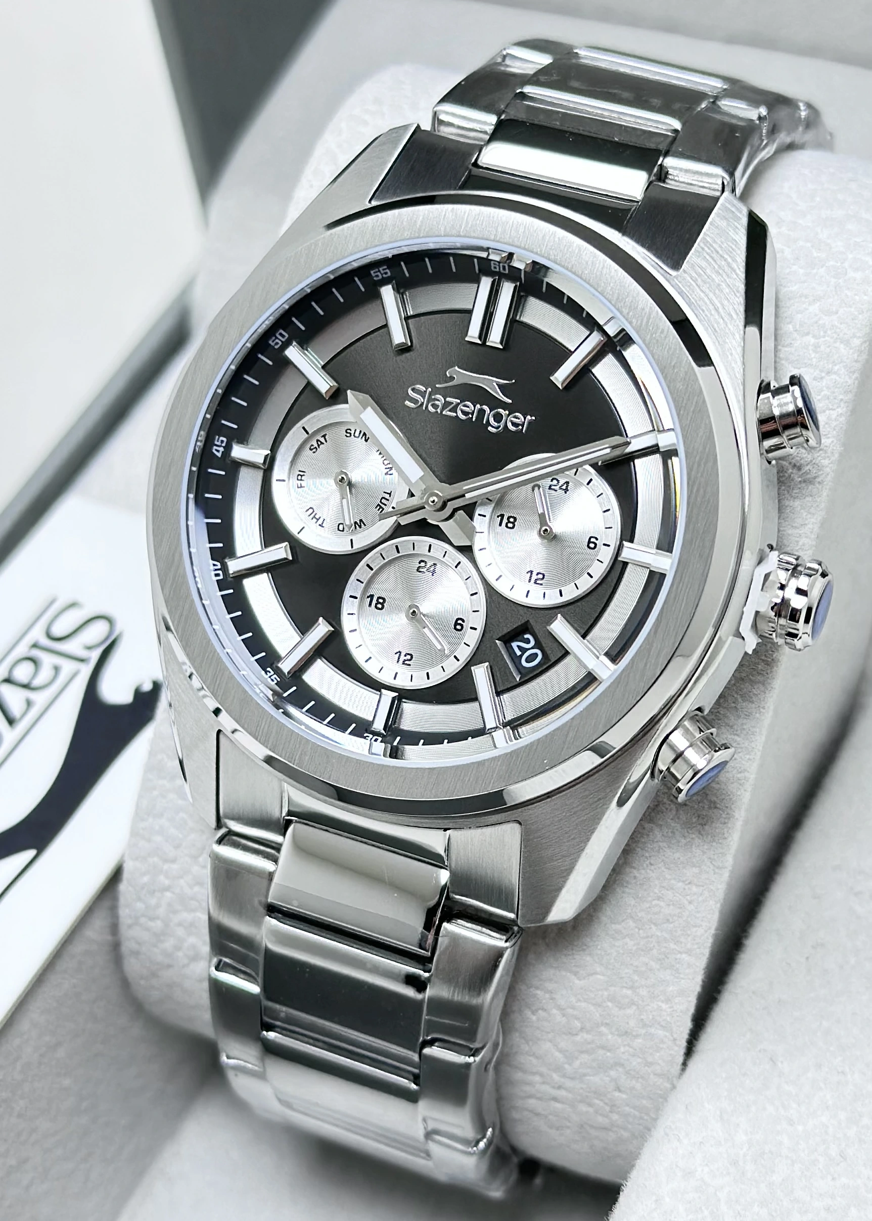 Slazenger Erkek Kol Saati Nişan Hediyesi Fonksiyonlu Orijinal Su Geçirmez ILK2554A1