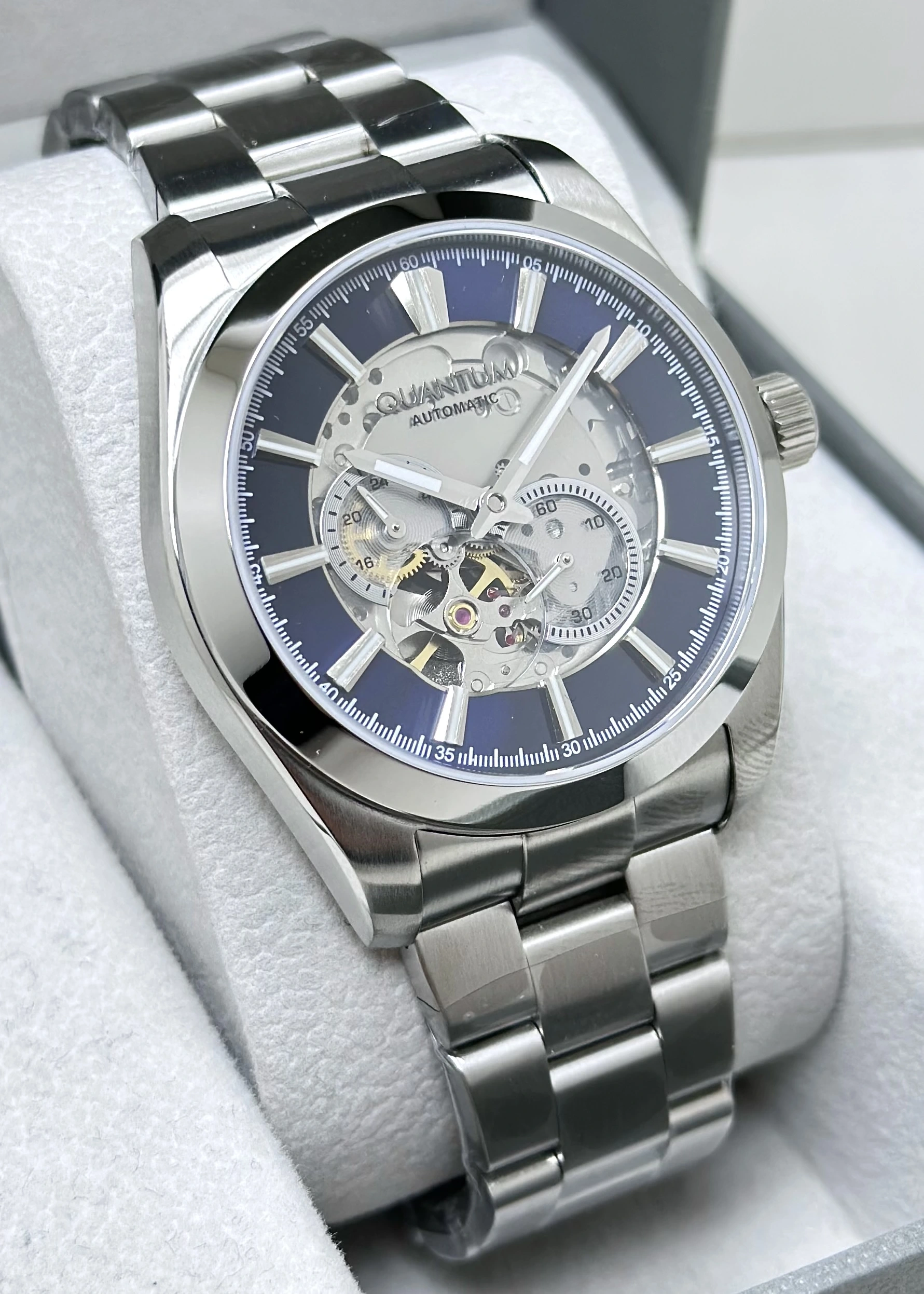 Quantum Otomatik Çelik Kordon Su Geçirmez Erkek Kol Saati