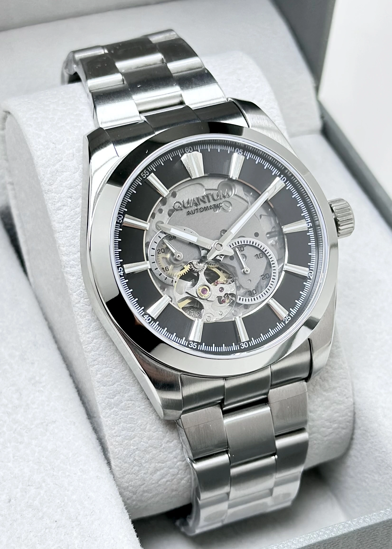 Quantum Otomatik Çelik Kordon Su Geçirmez Erkek Kol Saati