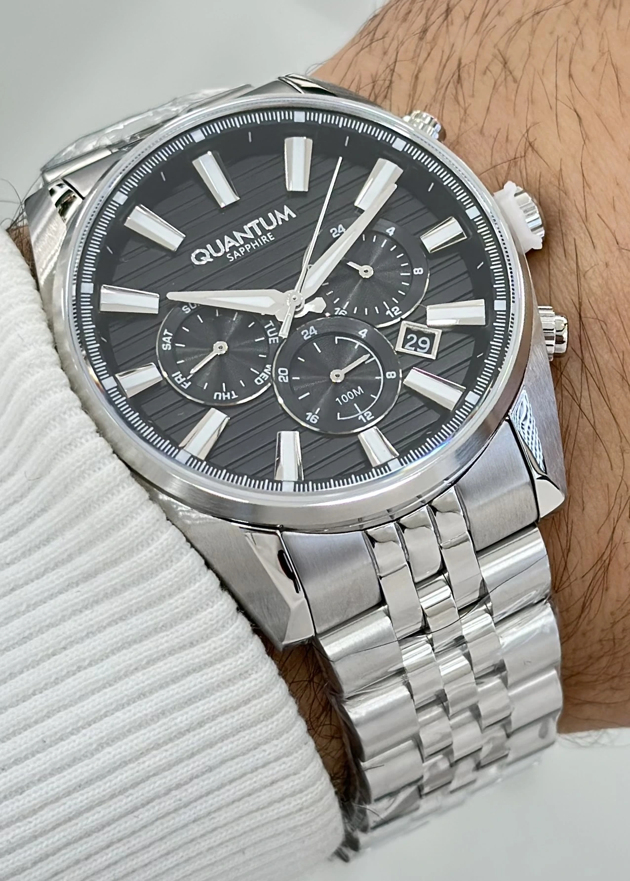 Qunatum Orijinal 2 Yıl Garantili Su Geçirmez Çelik Kordon Fonksiyonlu Erkek Kol Saati