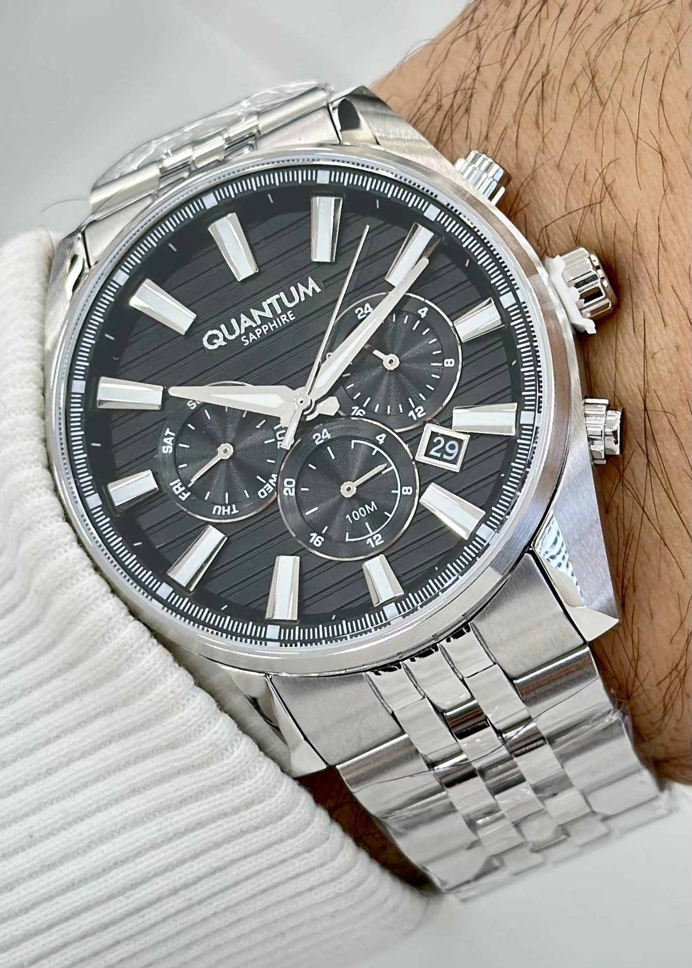 Qunatum Orijinal 2 Yıl Garantili Su Geçirmez Çelik Kordon Fonksiyonlu Erkek Kol Saati