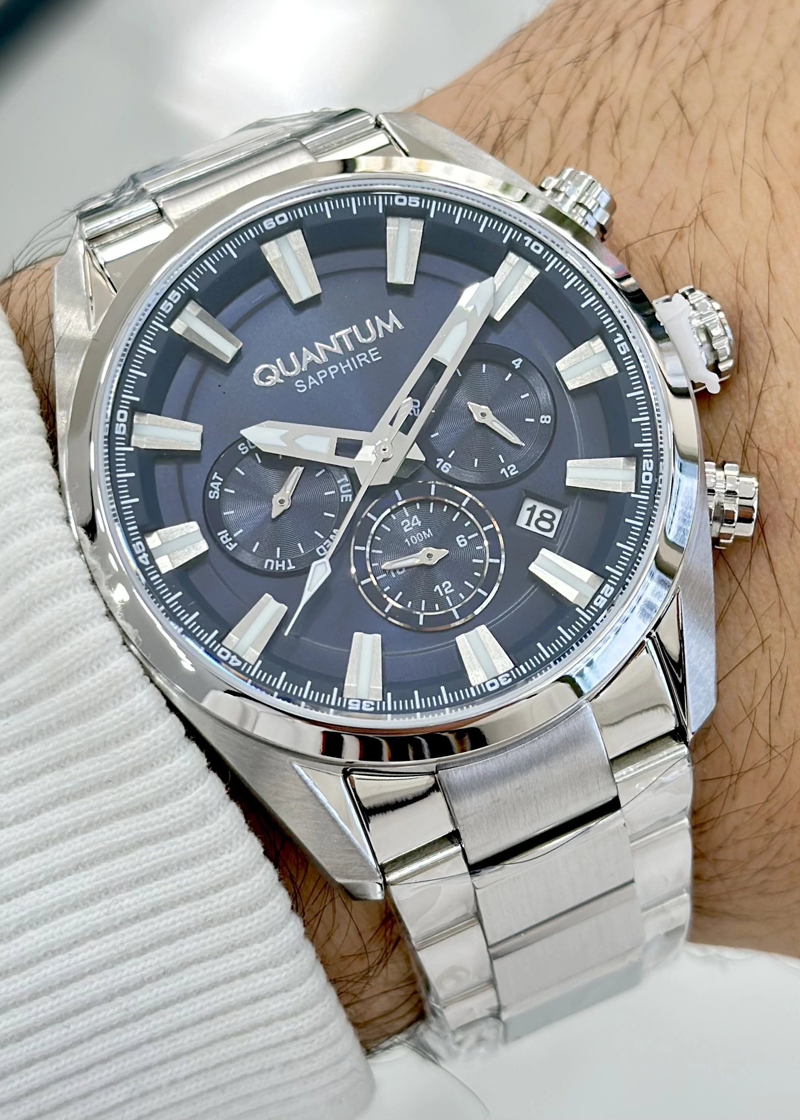 Qunatum Orijinal 2 Yıl Garantili Su Geçirmez Çelik Kordon Fonksiyonlu Erkek Kol Saati ILK1219.S