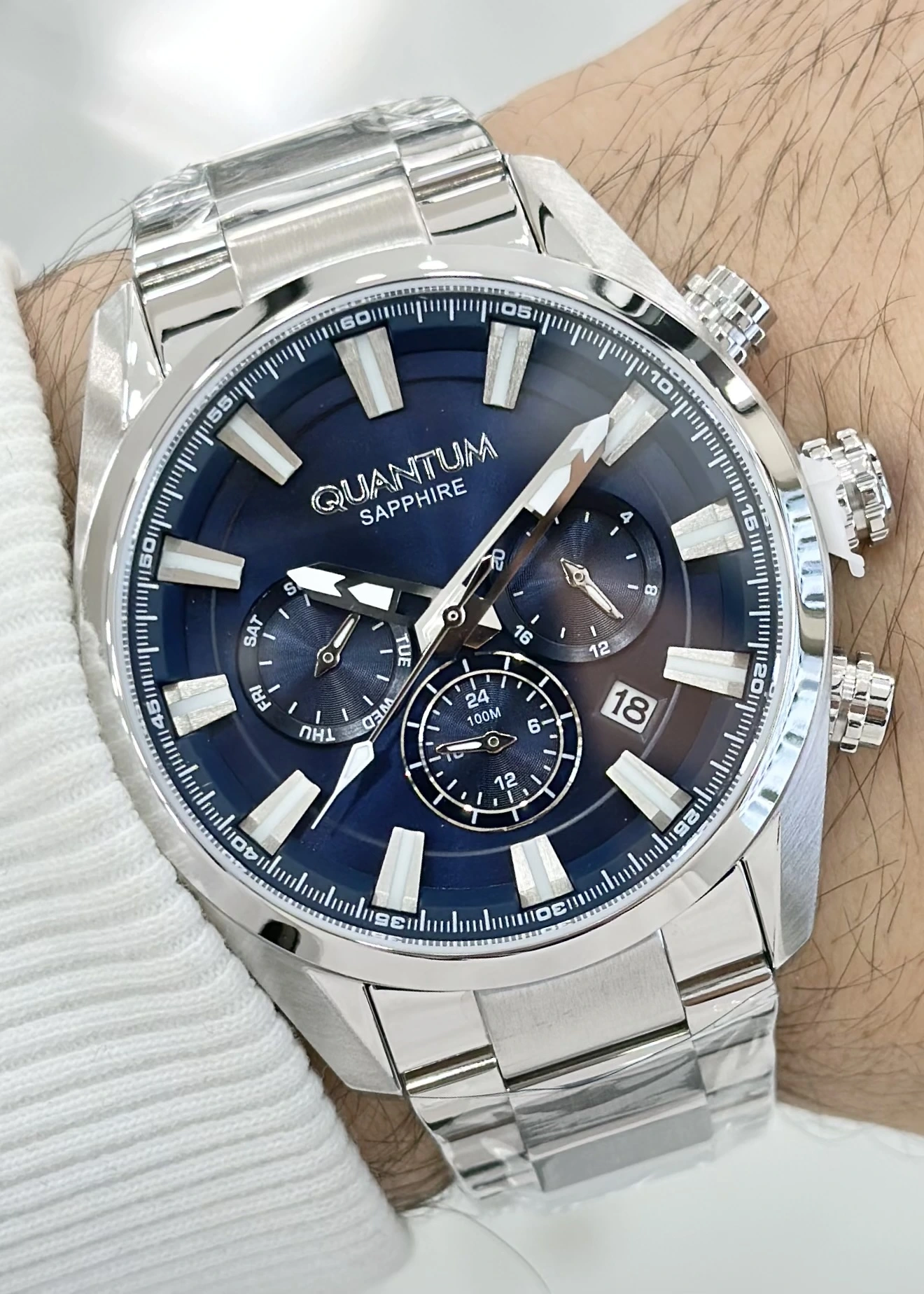 Qunatum Orijinal 2 Yıl Garantili Su Geçirmez Çelik Kordon Fonksiyonlu Erkek Kol Saati ILK1219.S