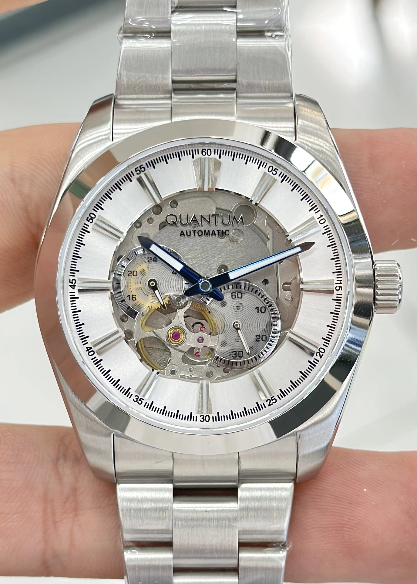 Quantum Otomatik Çelik Kordon Su Geçirmez Erkek Kol Saati
