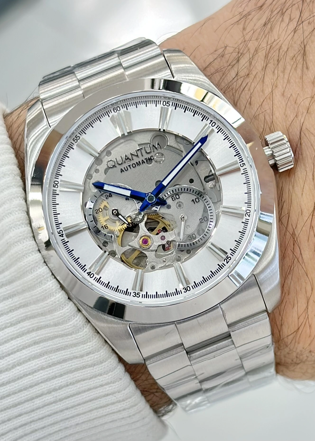 Quantum Otomatik Çelik Kordon Su Geçirmez Erkek Kol Saati