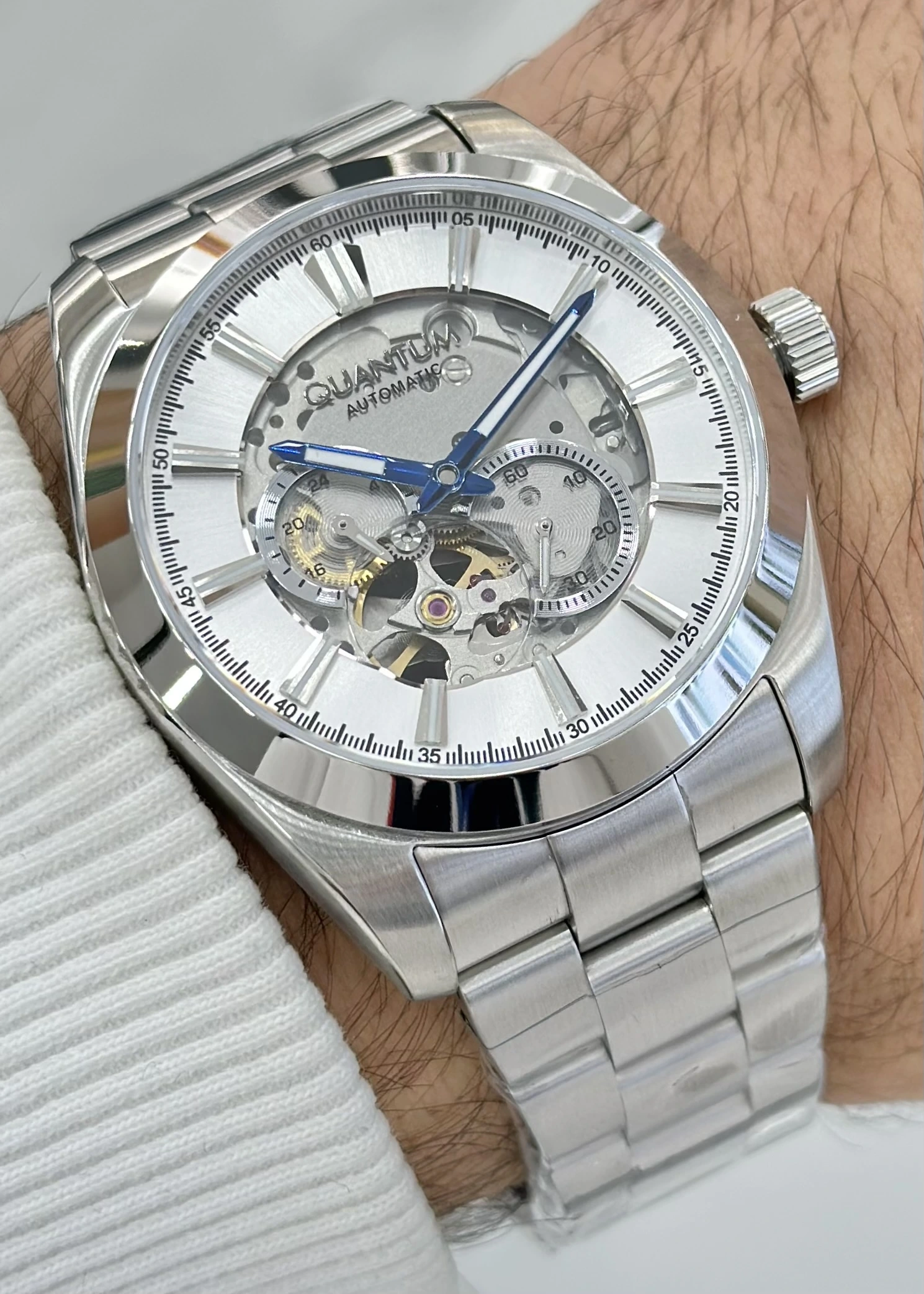 Quantum Otomatik Çelik Kordon Su Geçirmez Erkek Kol Saati