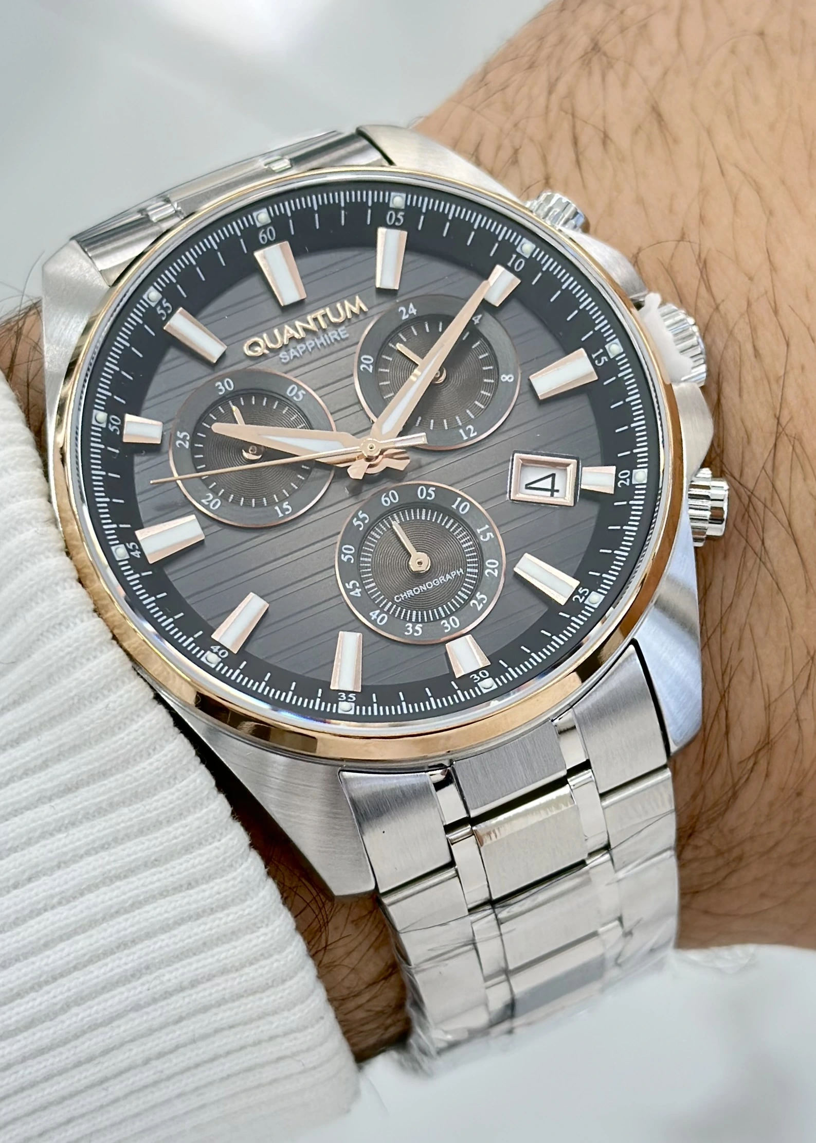 Qunatum Orijinal 2 Yıl Garantili Su Geçirmez Çelik Kordon Fonksiyonlu Erkek Kol Saati