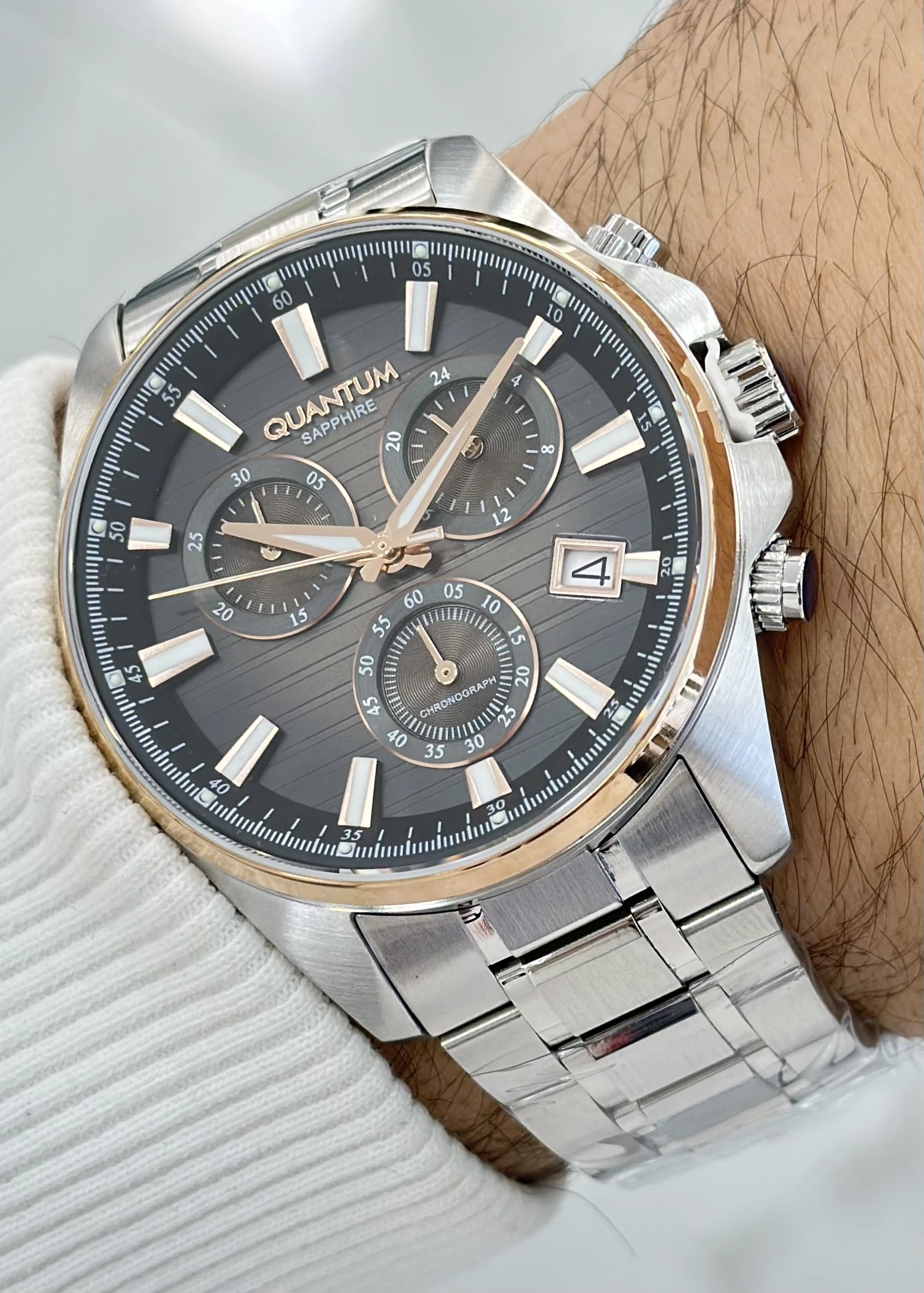 Qunatum Orijinal 2 Yıl Garantili Su Geçirmez Çelik Kordon Fonksiyonlu Erkek Kol Saati