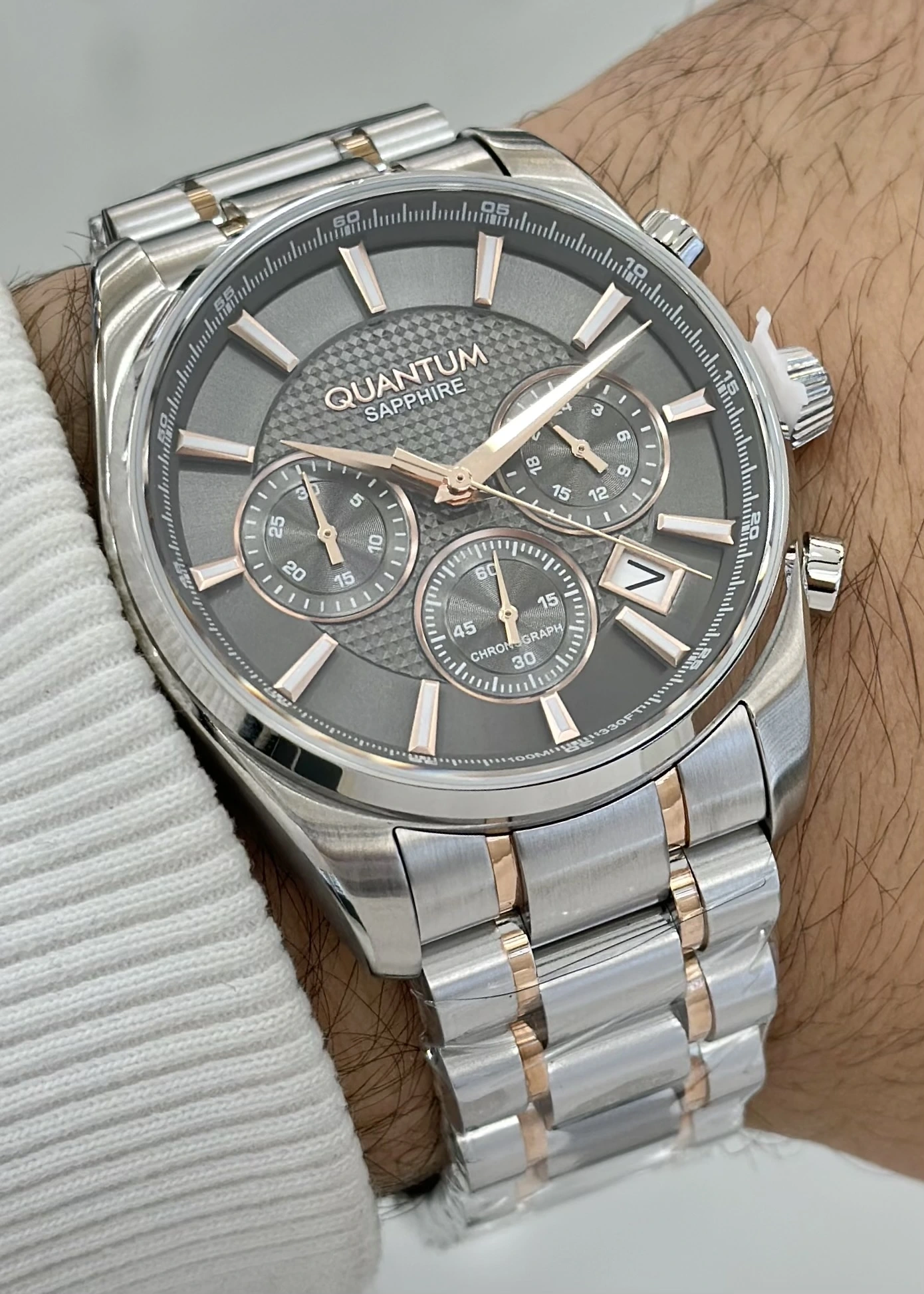 Qunatum Orijinal 2 Yıl Garantili Su Geçirmez Çelik Kordon Fonksiyonlu Erkek Kol Saati