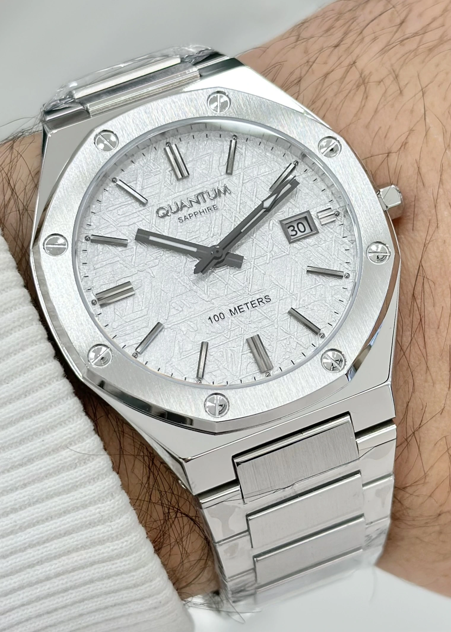 Qunatum Orijinal 2 Yıl Garantili Su Geçirmez Çelik Kordon Erkek Kol Saati