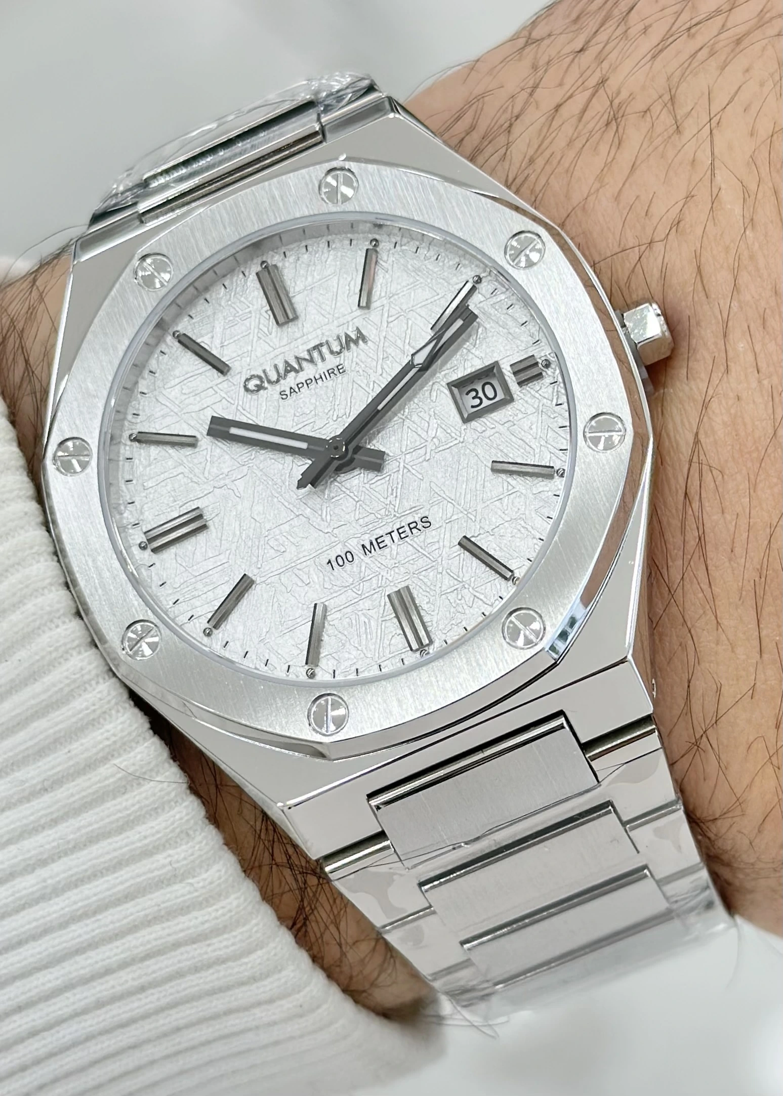 Qunatum Orijinal 2 Yıl Garantili Su Geçirmez Çelik Kordon Erkek Kol Saati