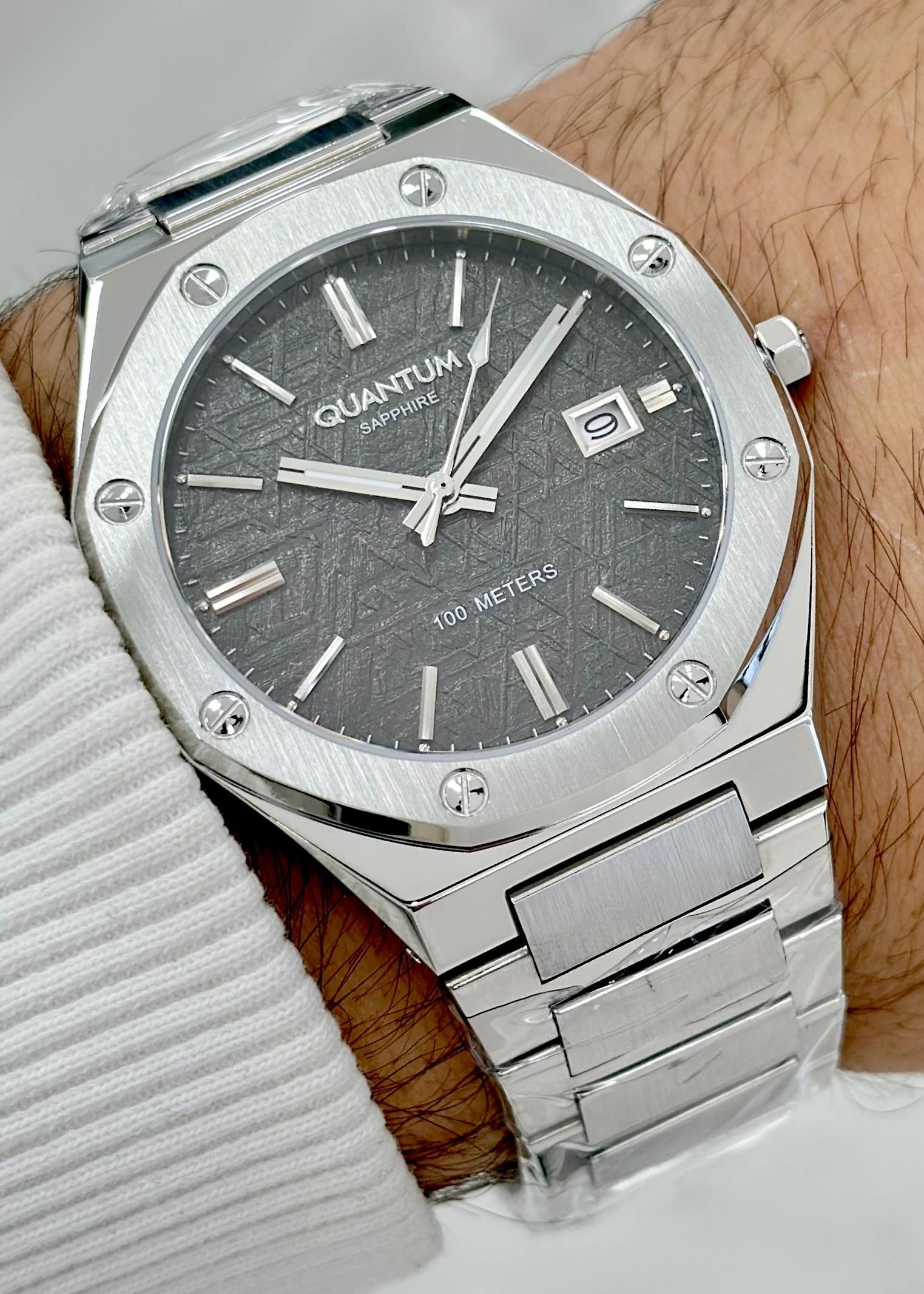 Qunatum Orijinal 2 Yıl Garantili Su Geçirmez Çelik Kordon Erkek Kol Saati