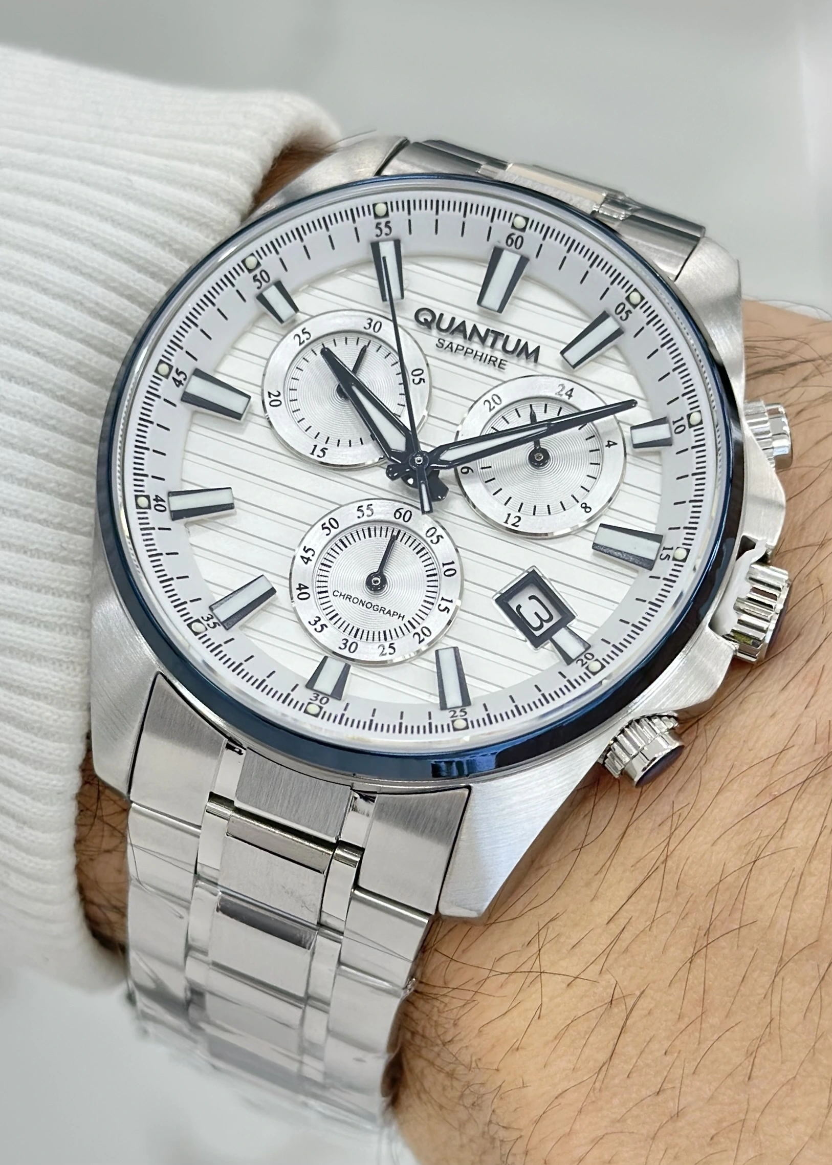 Qunatum Orijinal 2 Yıl Garantili Su Geçirmez Çelik Kordon Fonksiyonlu Erkek Kol Saati