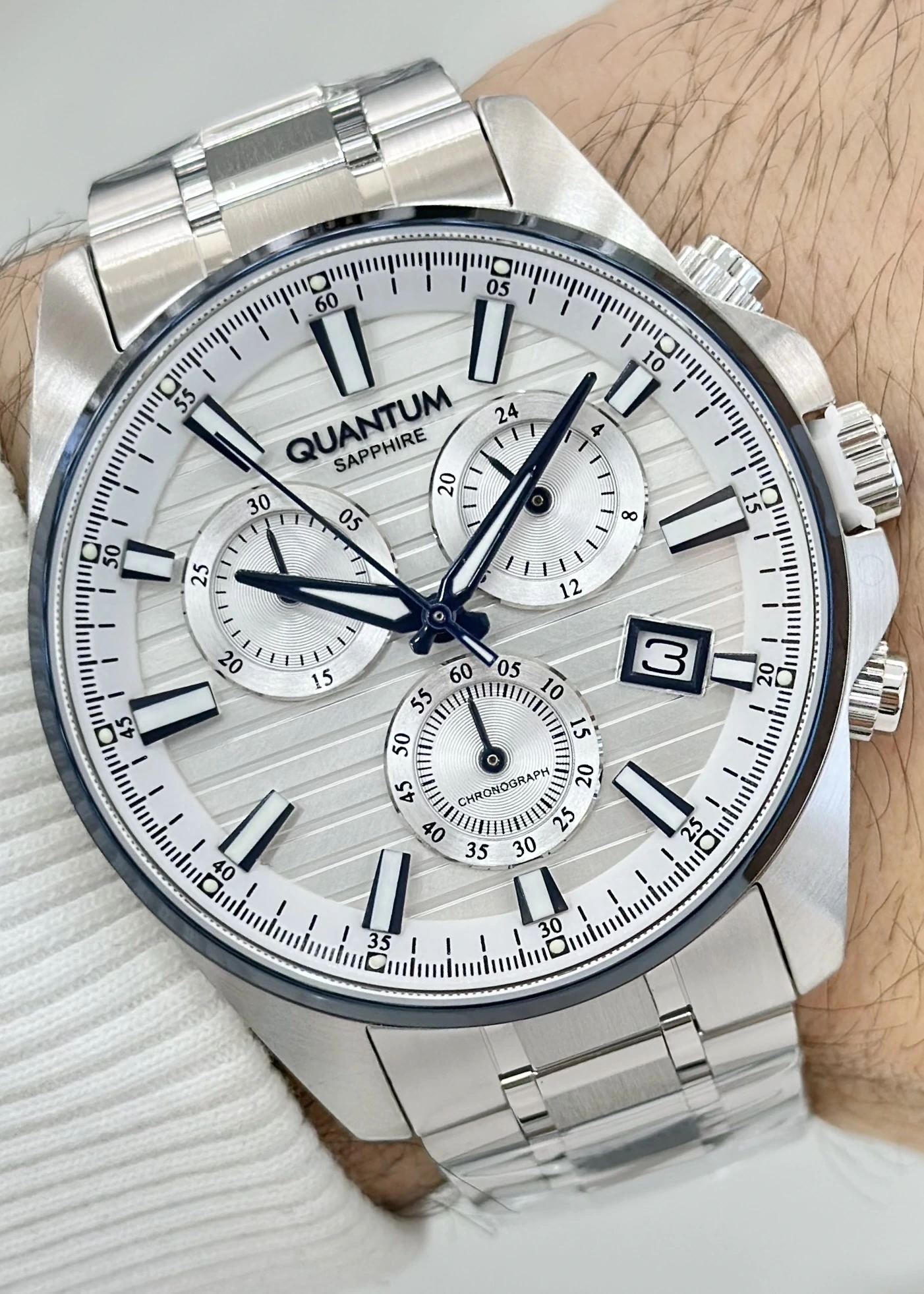 Qunatum Orijinal 2 Yıl Garantili Su Geçirmez Çelik Kordon Fonksiyonlu Erkek Kol Saati