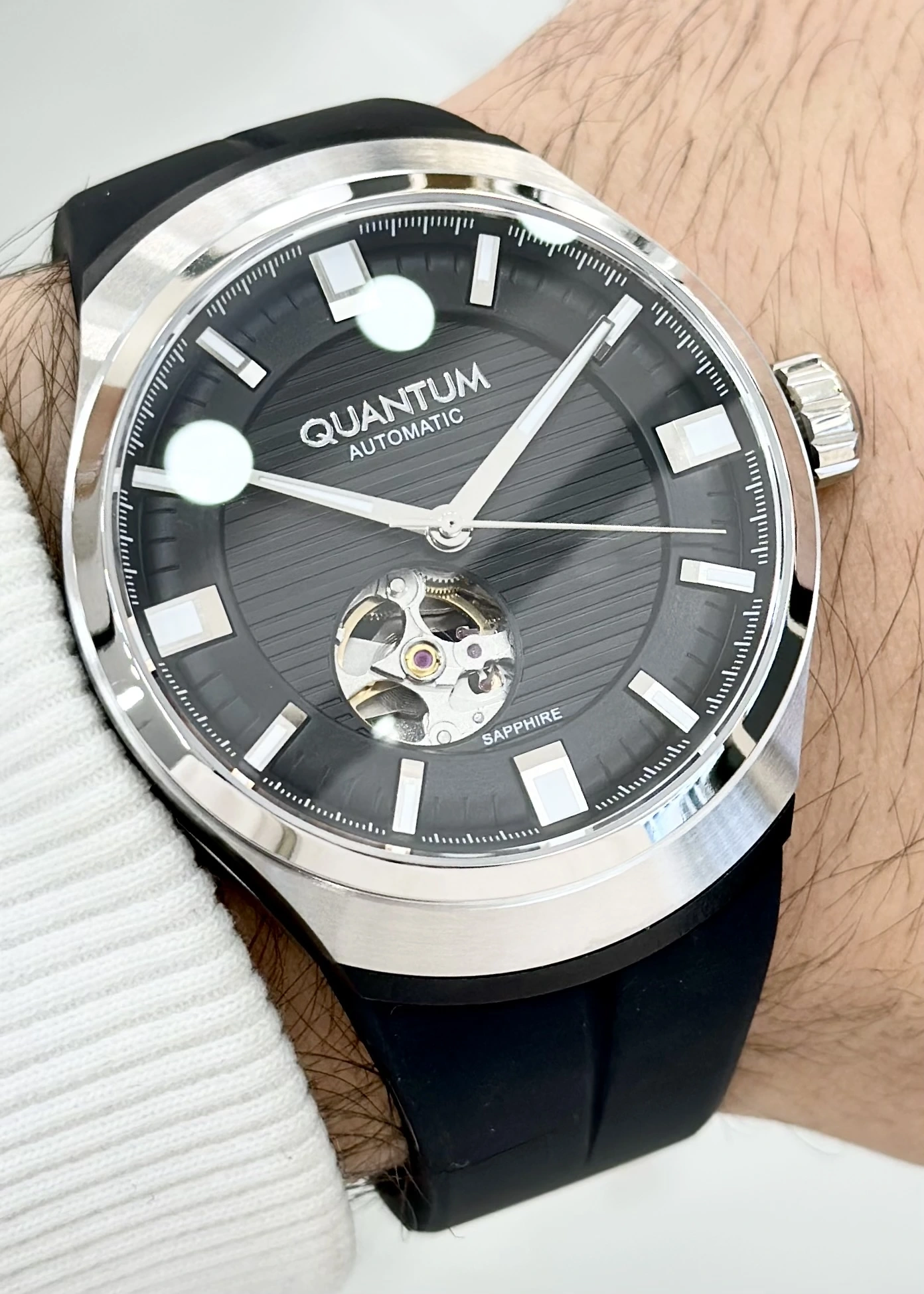 Quantum Otomatik Silikon Kordon Su Geçirmez Erkek Kol Saati