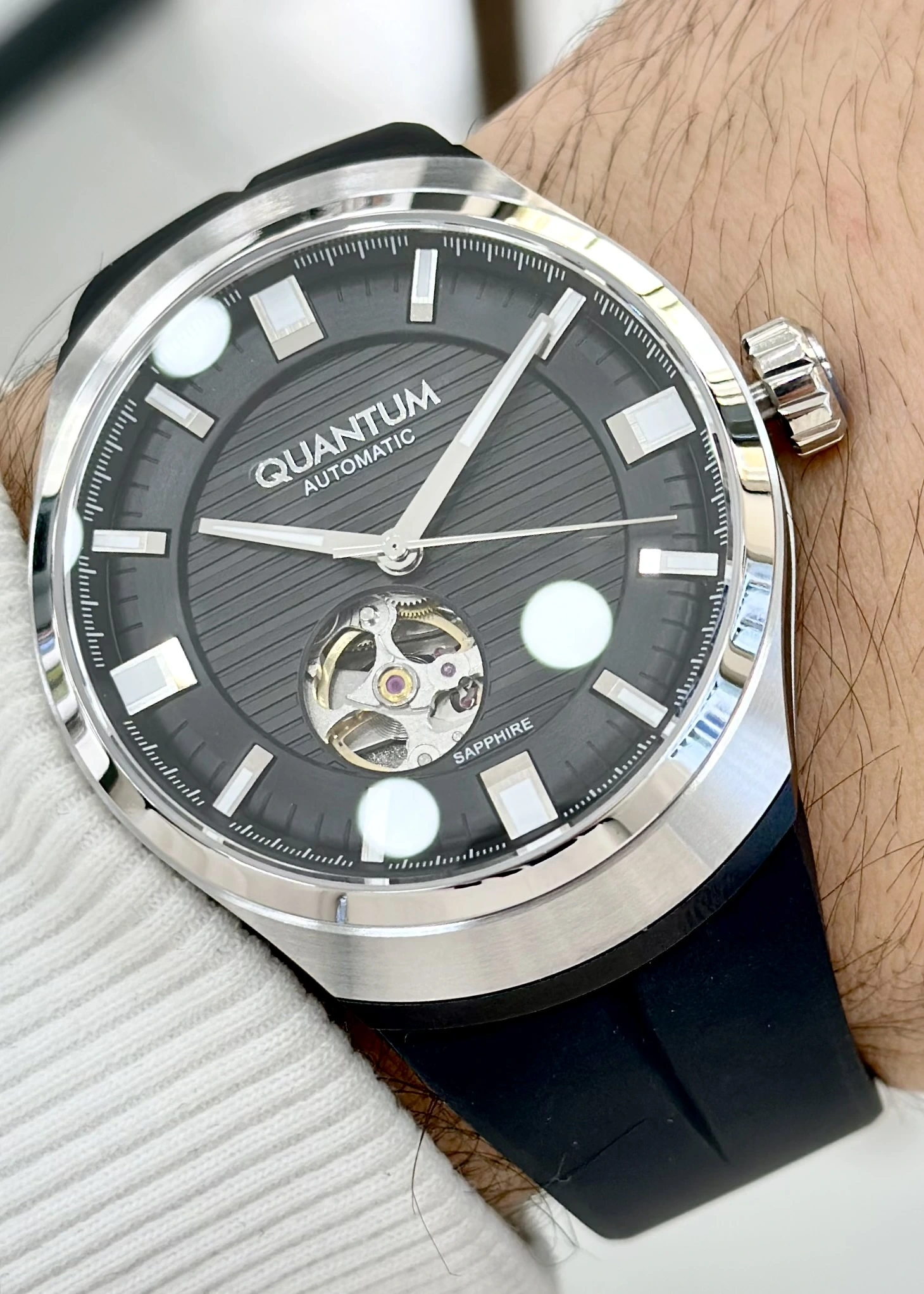 Quantum Otomatik Silikon Kordon Su Geçirmez Erkek Kol Saati