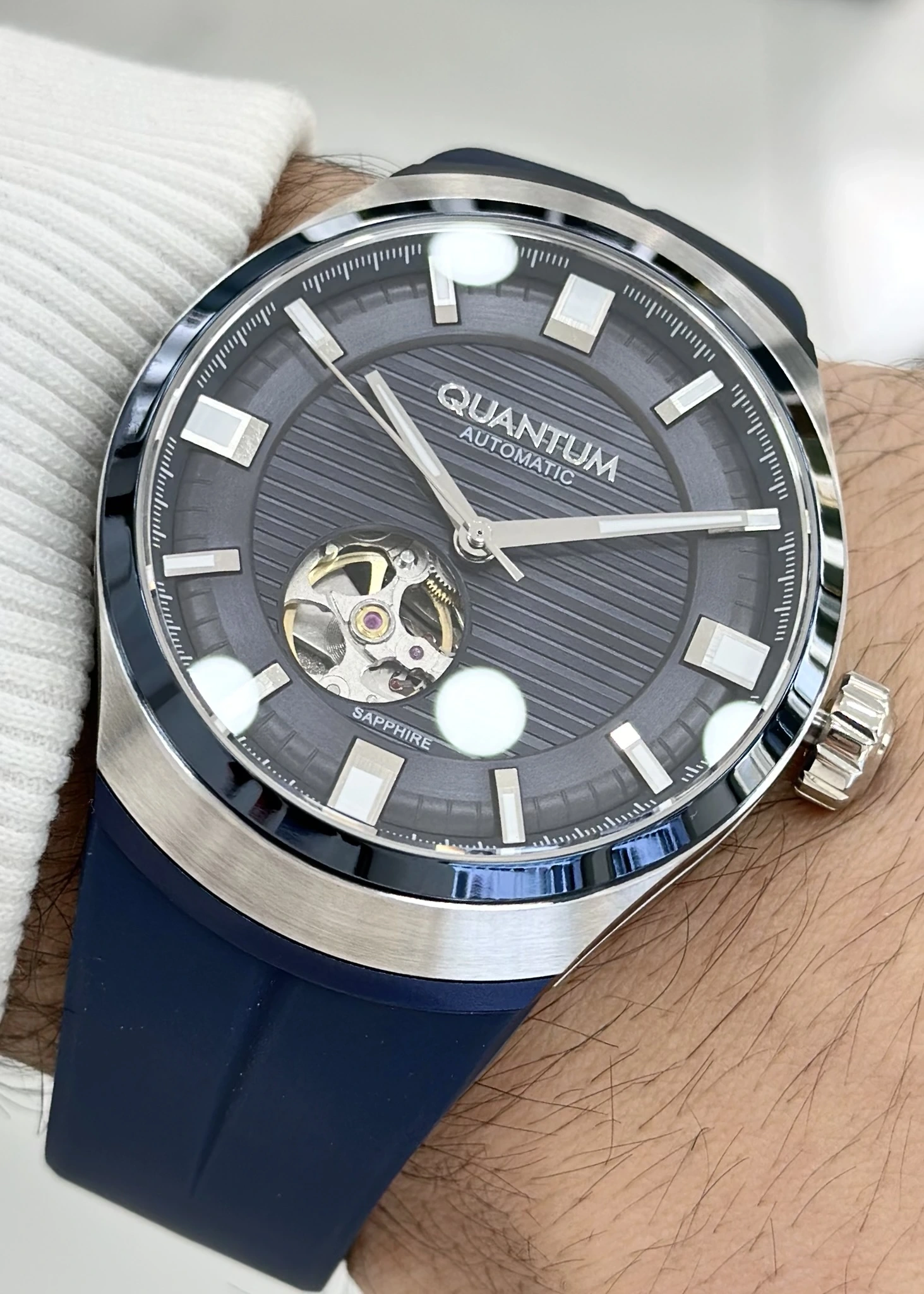 Quantum Otomatik Silikon Kordon Su Geçirmez Erkek Kol Saati